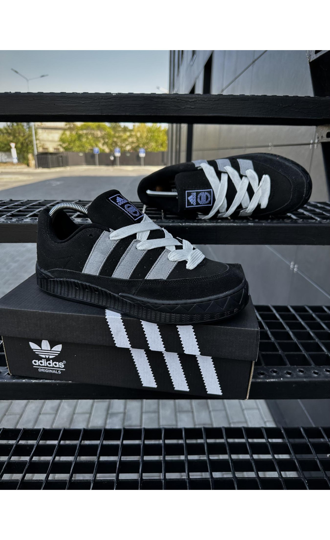 Чоловічі кросівки  Кросівки adidas adimatic neighborhood (black) (476-3)