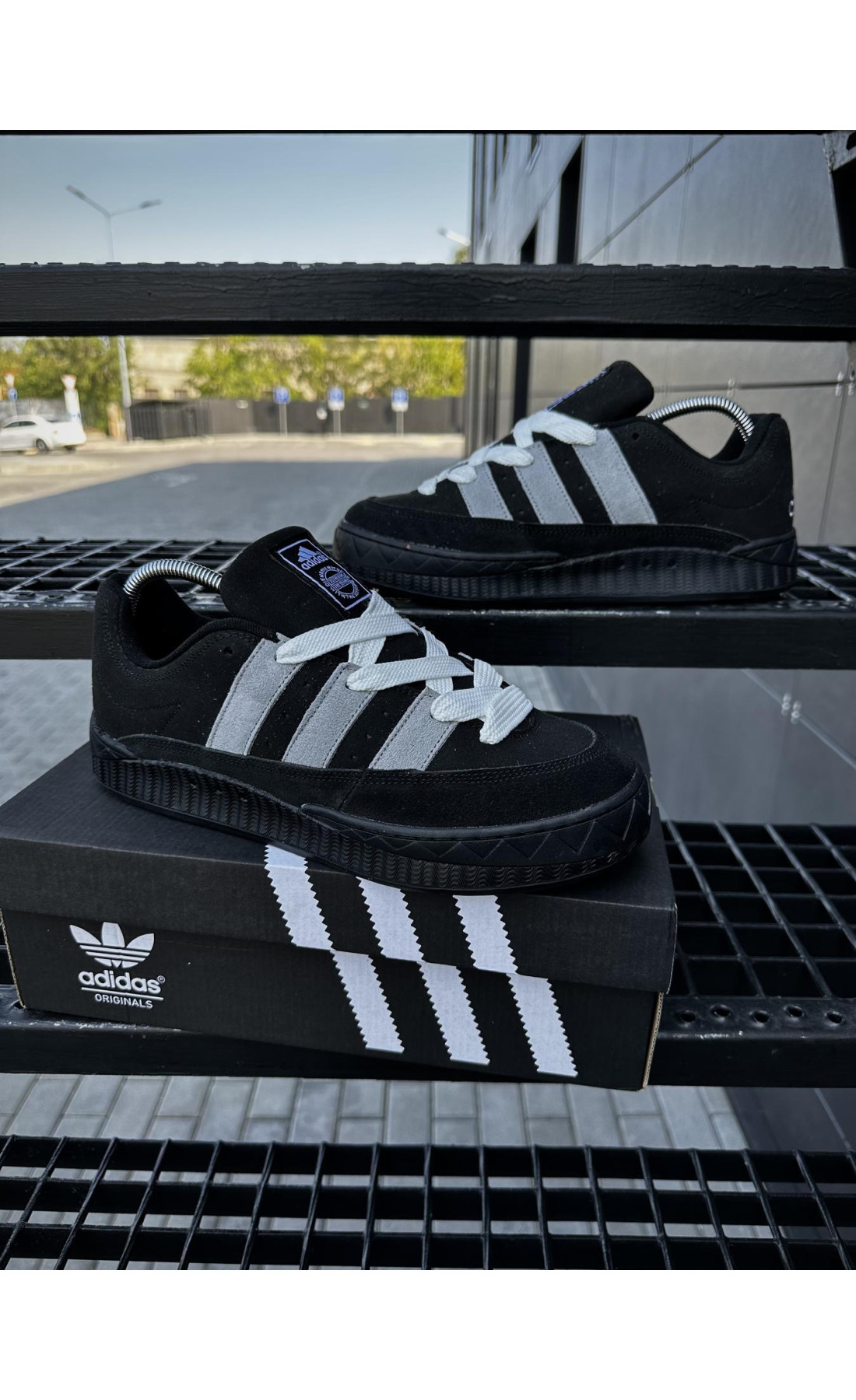 Чоловічі кросівки  Кросівки adidas adimatic neighborhood (black) (476-3)