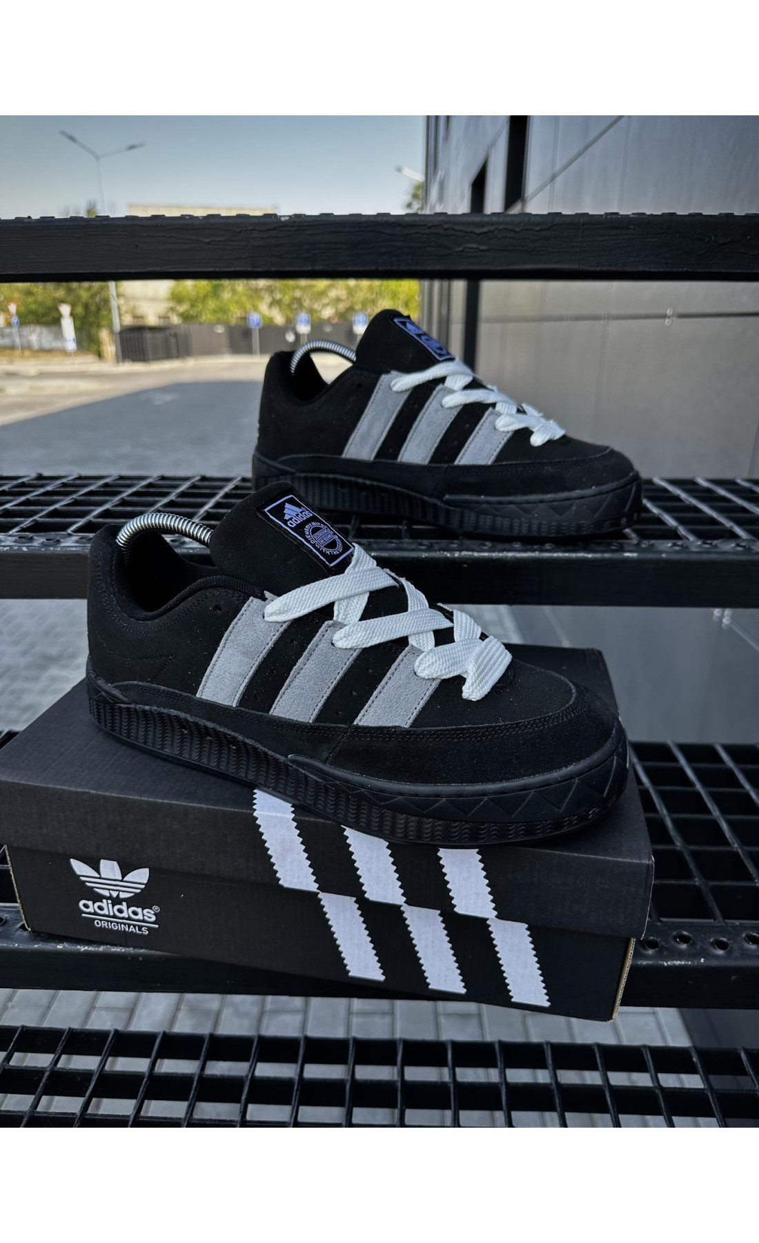 Чоловічі кросівки  Кросівки adidas adimatic neighborhood (black) (476-3)