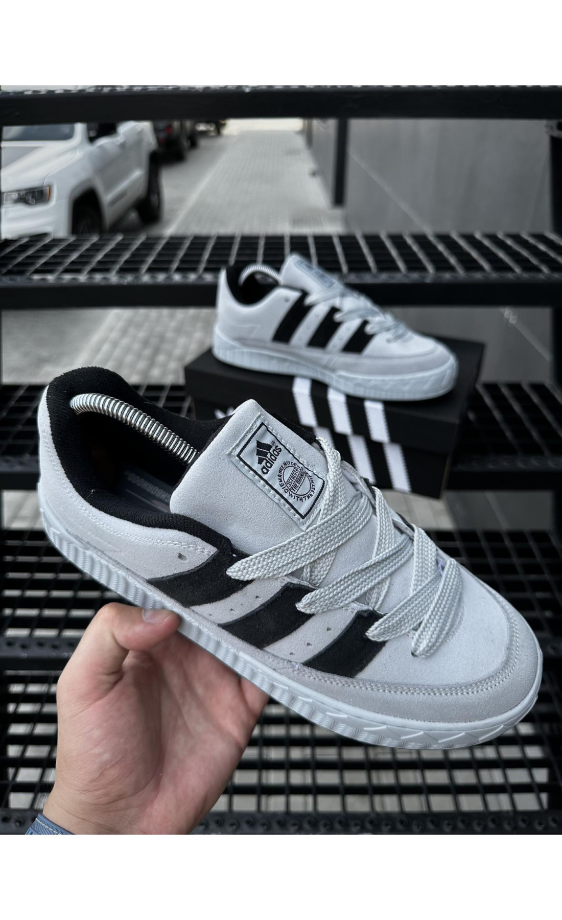 Чоловічі кросівки  Кросівки adidas adimatic neighborhood (light gray) (476-7)