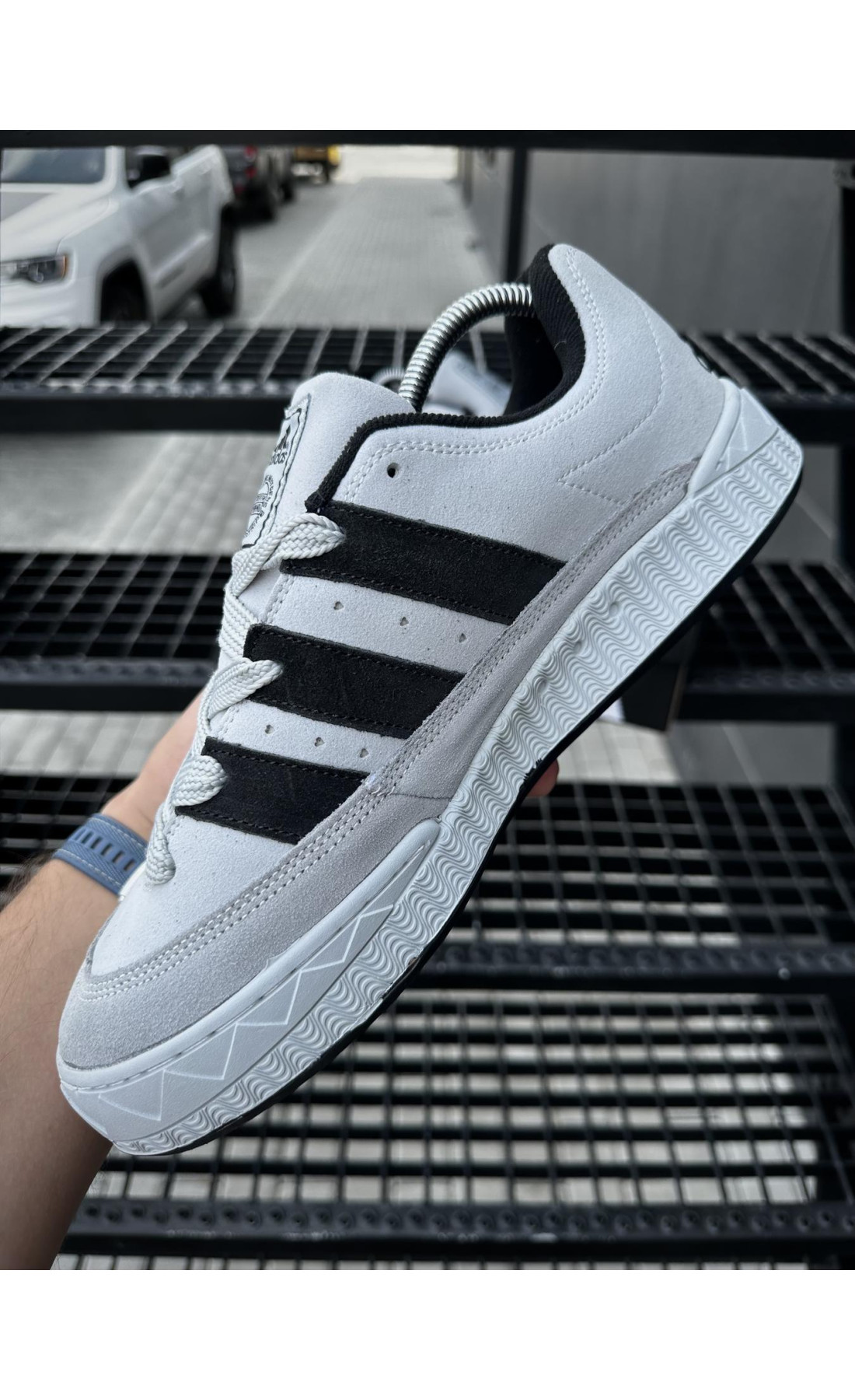 Чоловічі кросівки  Кросівки adidas adimatic neighborhood (light gray) (476-7)