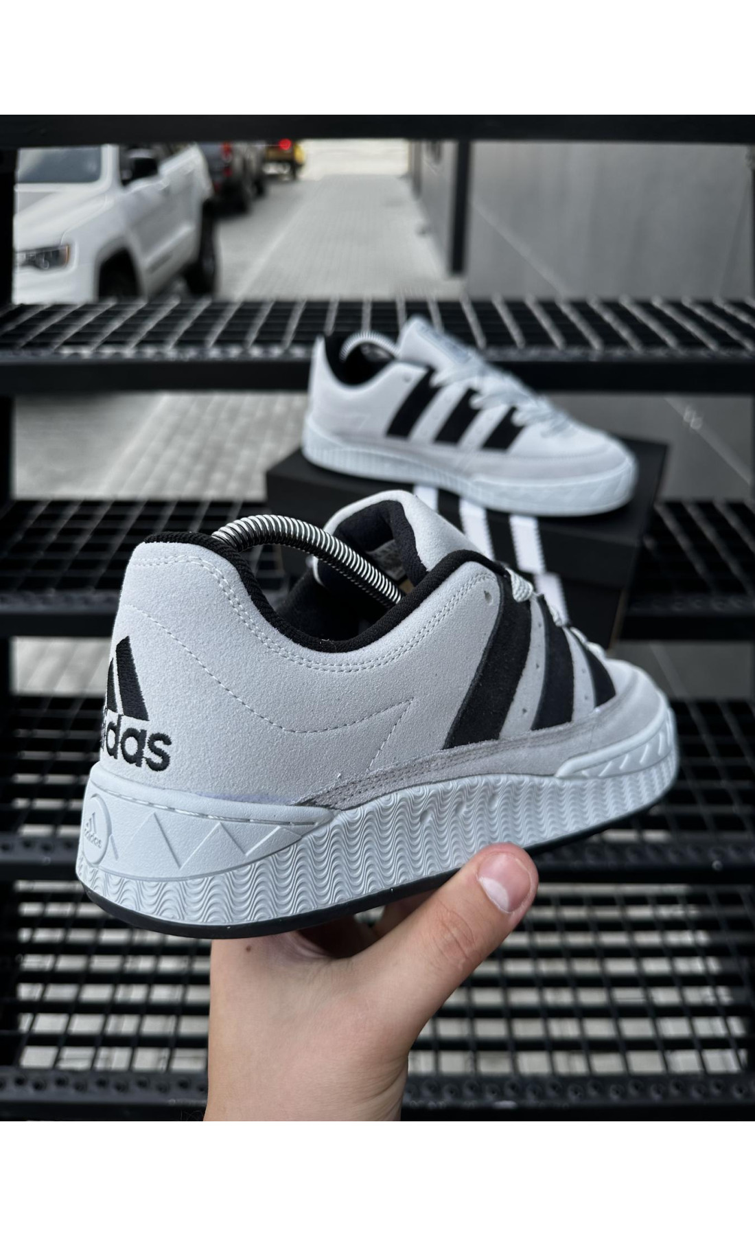 Чоловічі кросівки  Кросівки adidas adimatic neighborhood (light gray) (476-7)