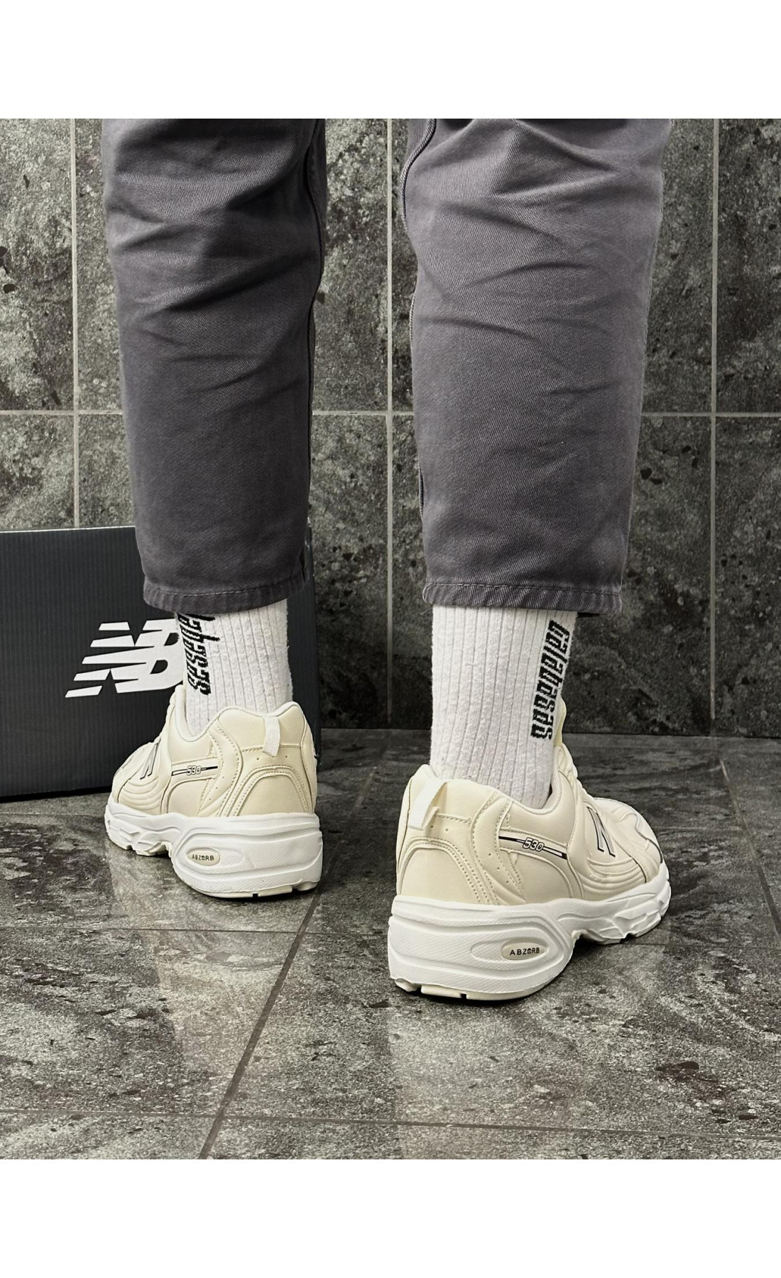 Чоловічі кросівки  Кросівки new balance , демі (light beige) (288-1)