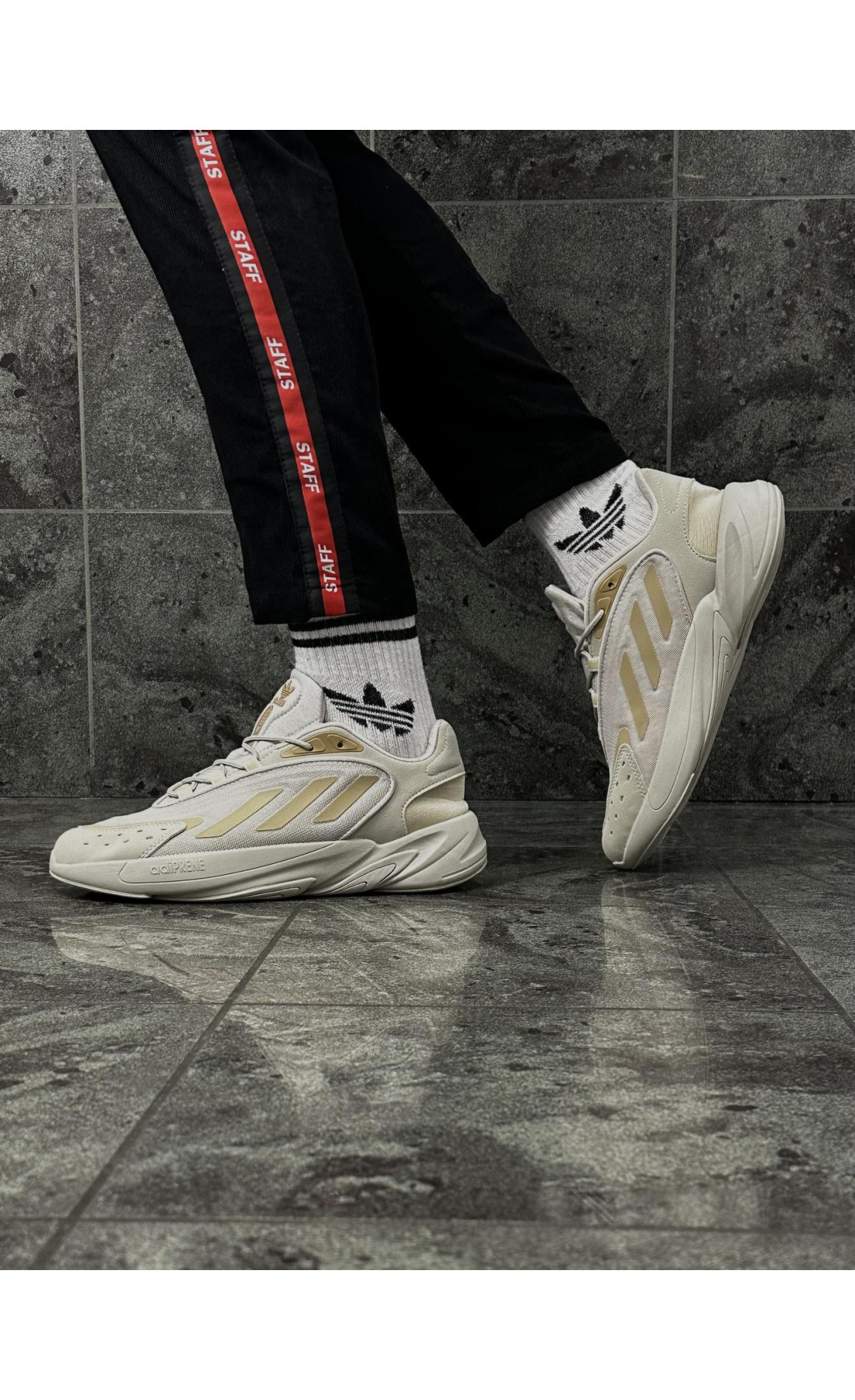 Чоловічі кросівки  Кросівки adidas ozelia (light gray) (2268-10)