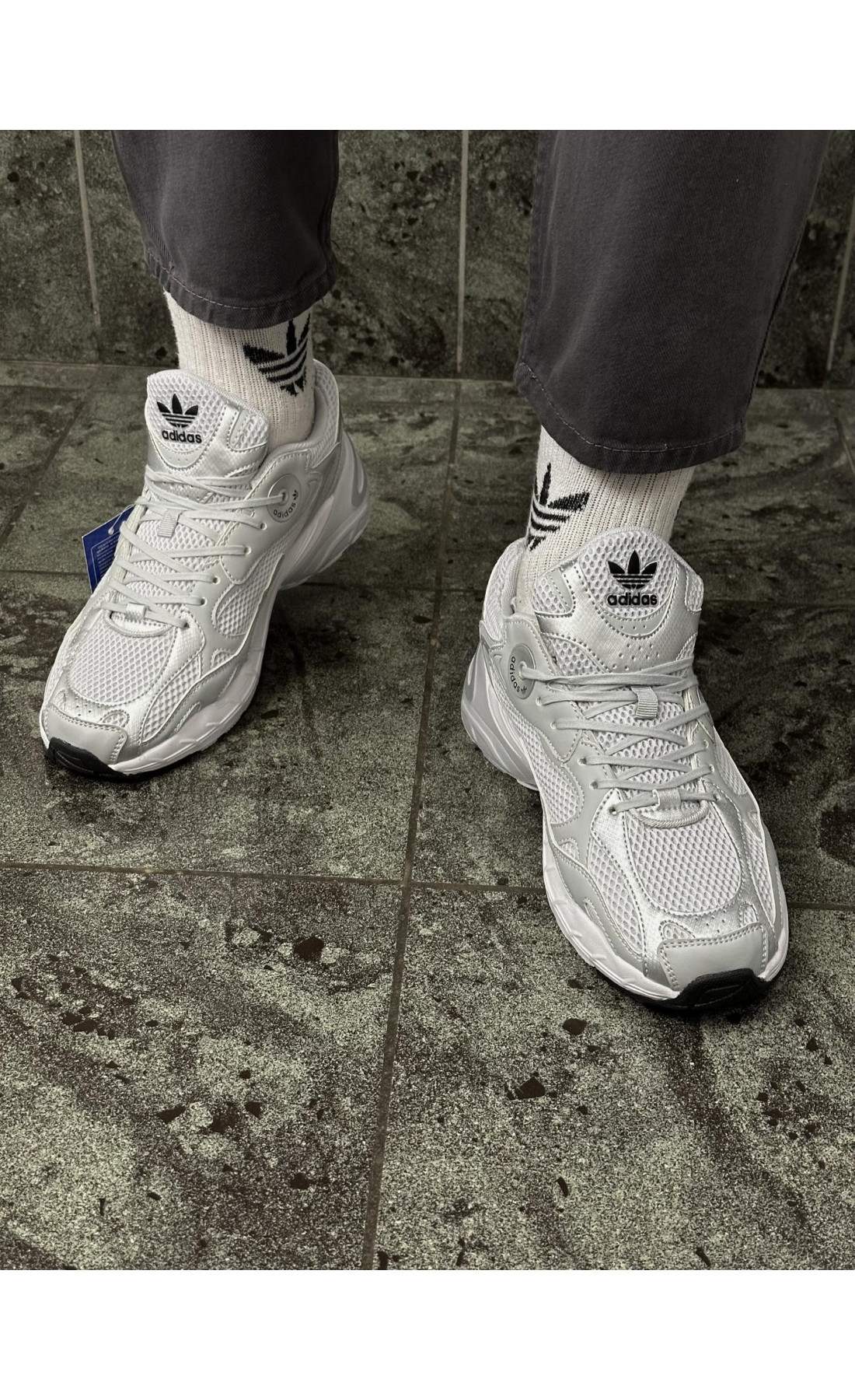 Чоловічі кросівки  Кросівки adidas astir (light grey) (2000-5)