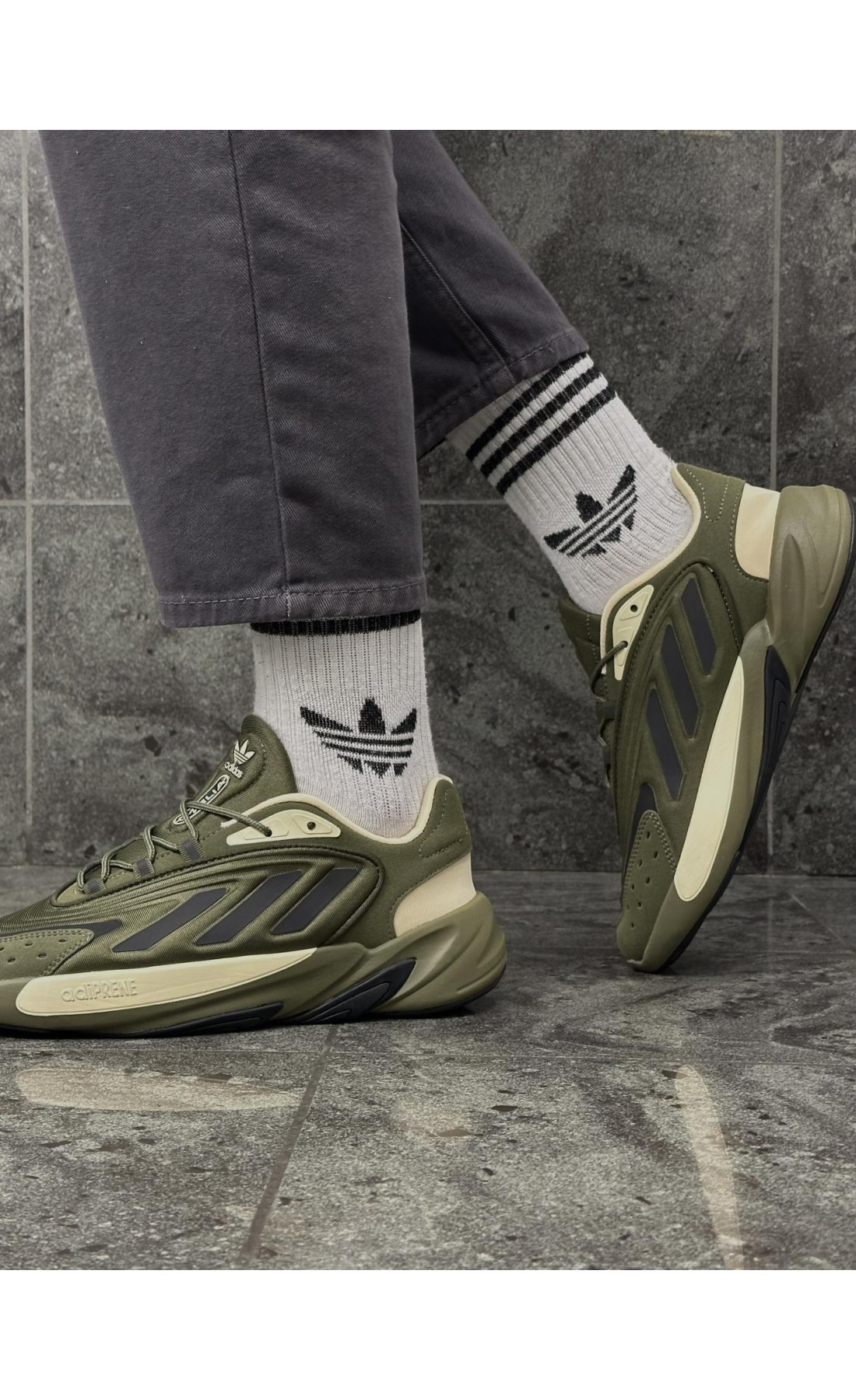 Чоловічі кросівки  Кросівки adidas ozelia (khaki) (2268-4)