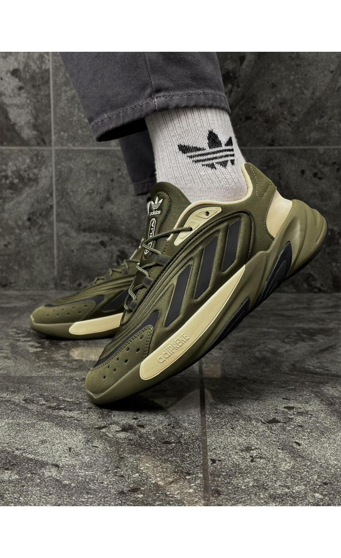 Чоловічі кросівки  Кросівки adidas ozelia (khaki) (2268-4)