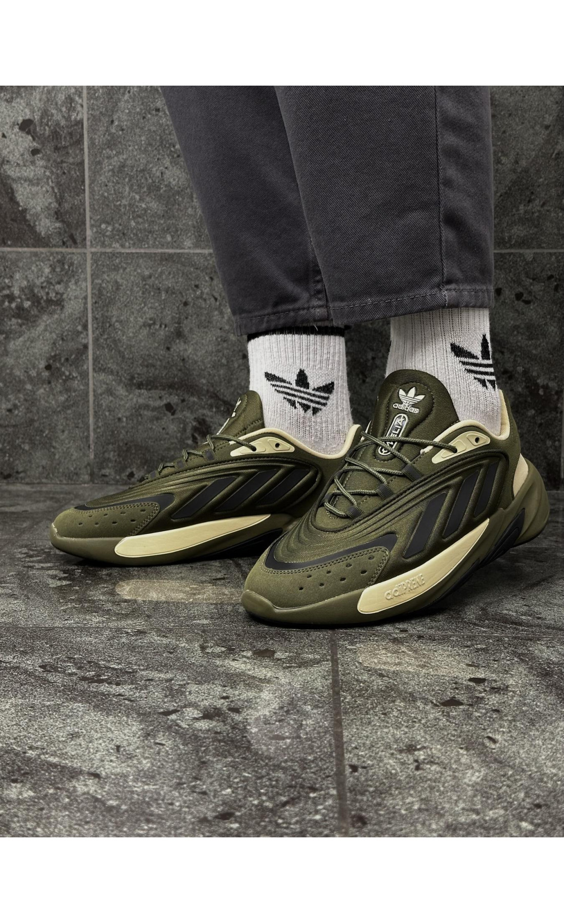 Чоловічі кросівки  Кросівки adidas ozelia (khaki) (2268-4)