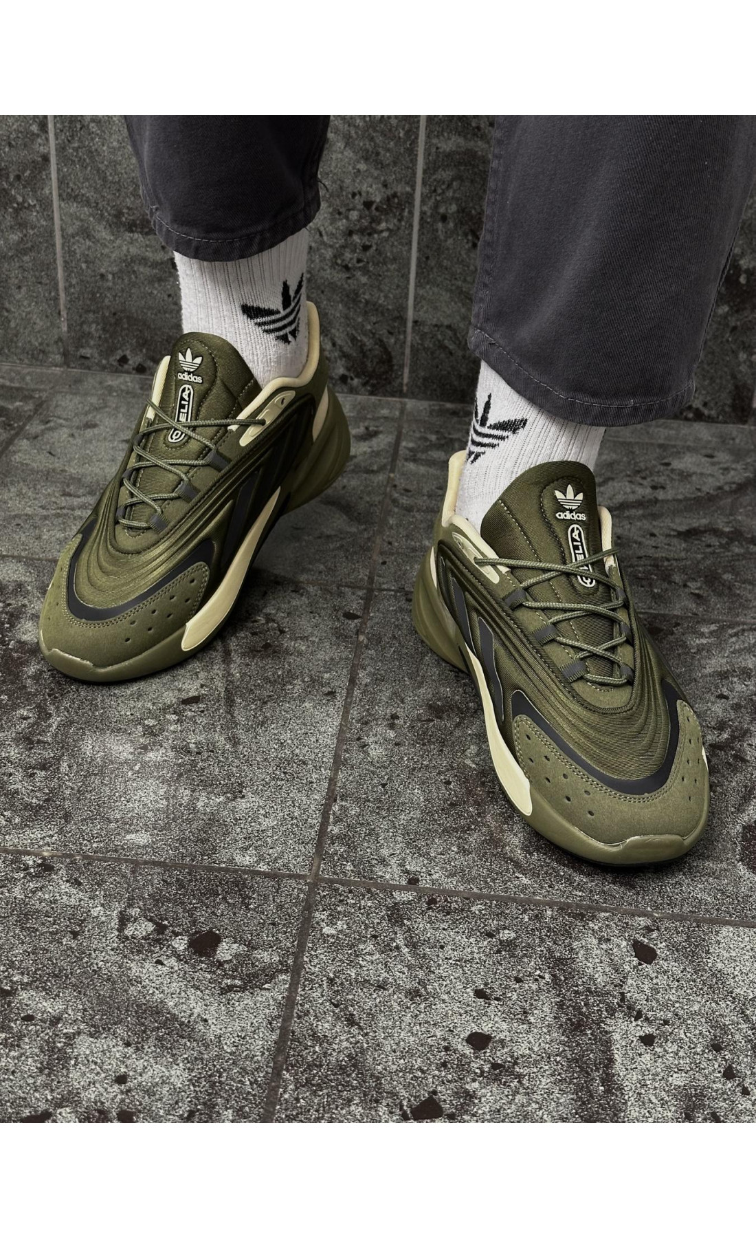 Чоловічі кросівки  Кросівки adidas ozelia (khaki) (2268-4)