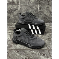 Чоловічі кросівки  Кросівки adidas ozweego (dark gray, замша) (331-6)