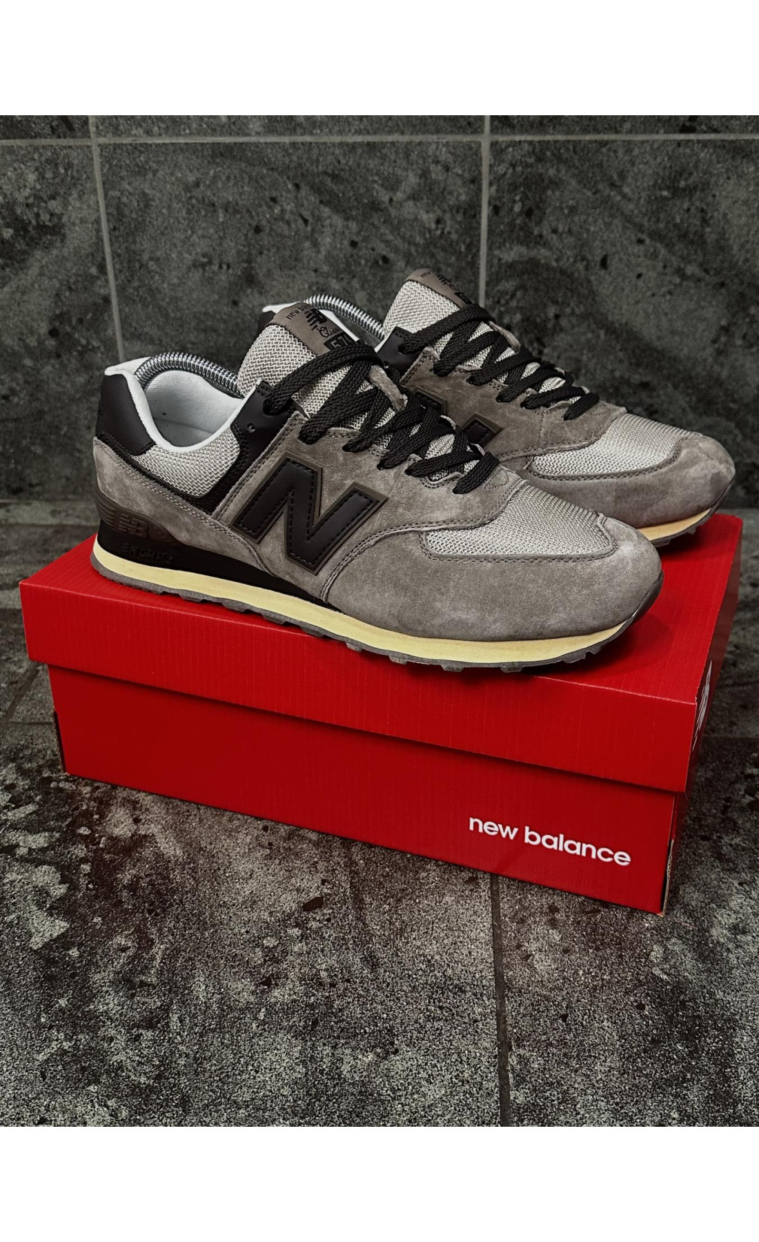 Чоловічі кросівки  Кросівки new balance classic (коричневі, замша) (472-5)