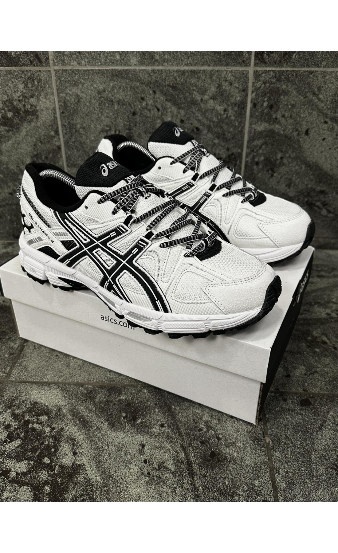 Чоловічі кросівки  Зимові кросівки asics gel-kahana (білі, з хутром) (57-7)