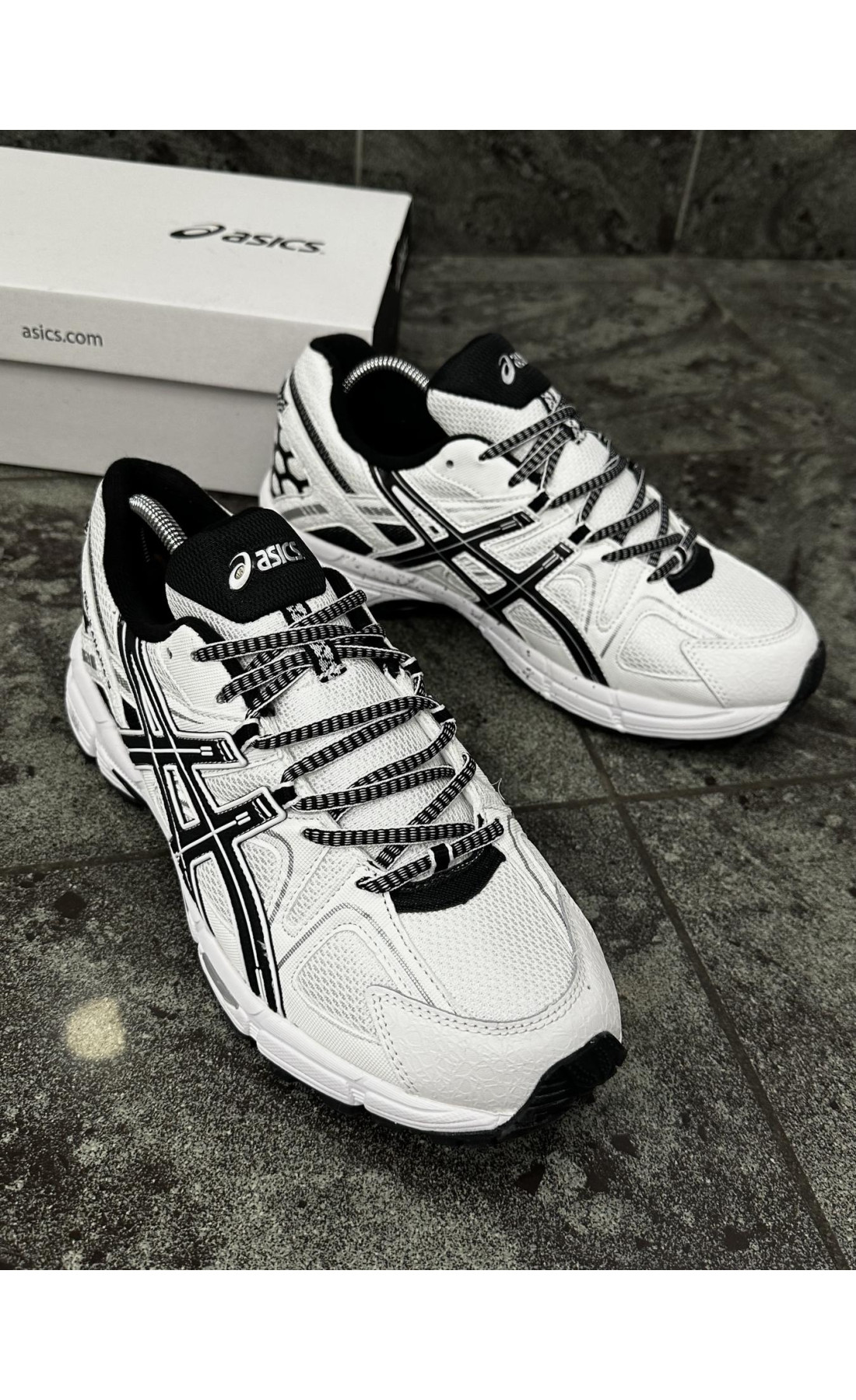 Чоловічі кросівки  Зимові кросівки asics gel-kahana (білі, з хутром) (57-7)