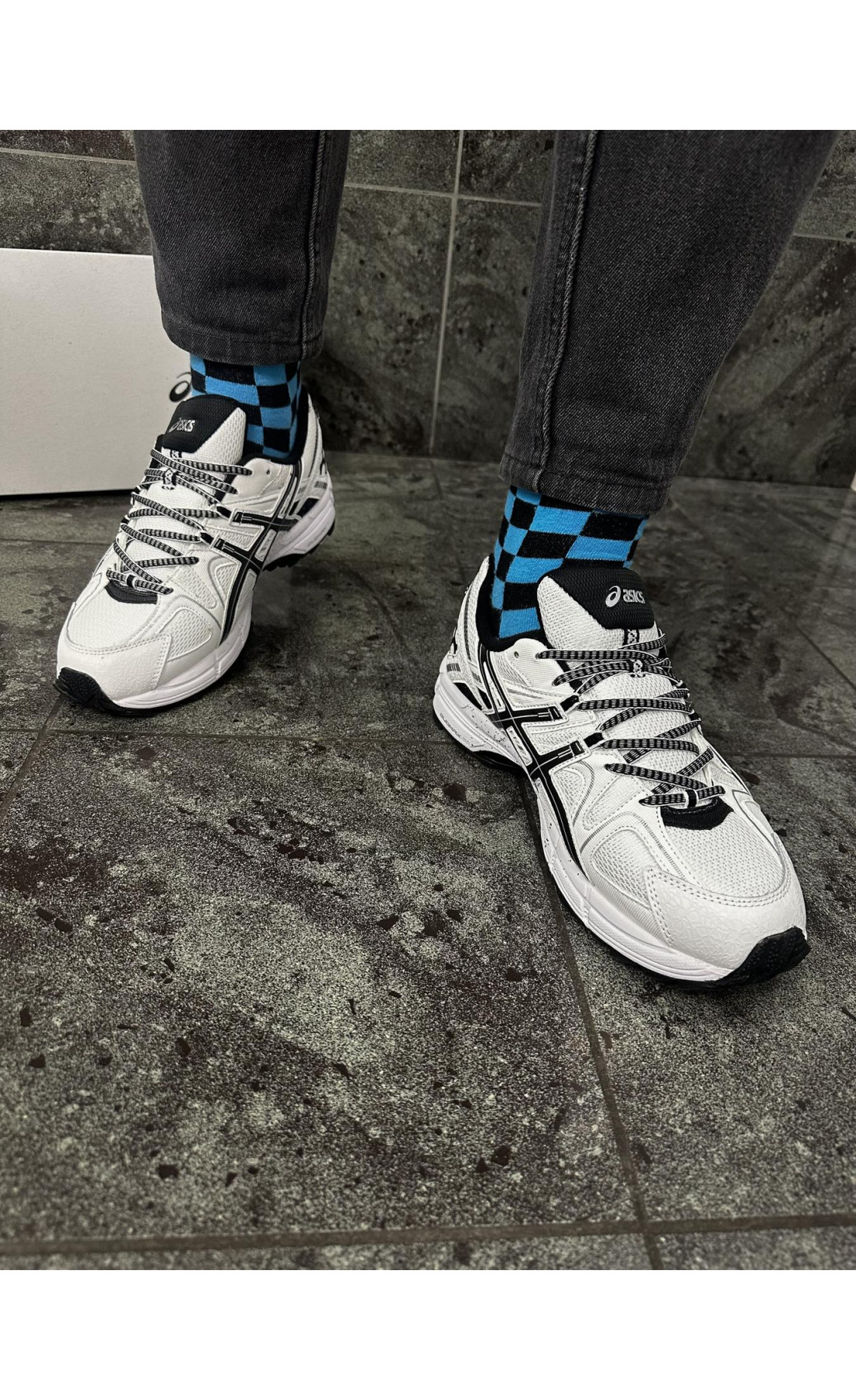 Чоловічі кросівки  Зимові кросівки asics gel-kahana (білі, з хутром) (57-7)