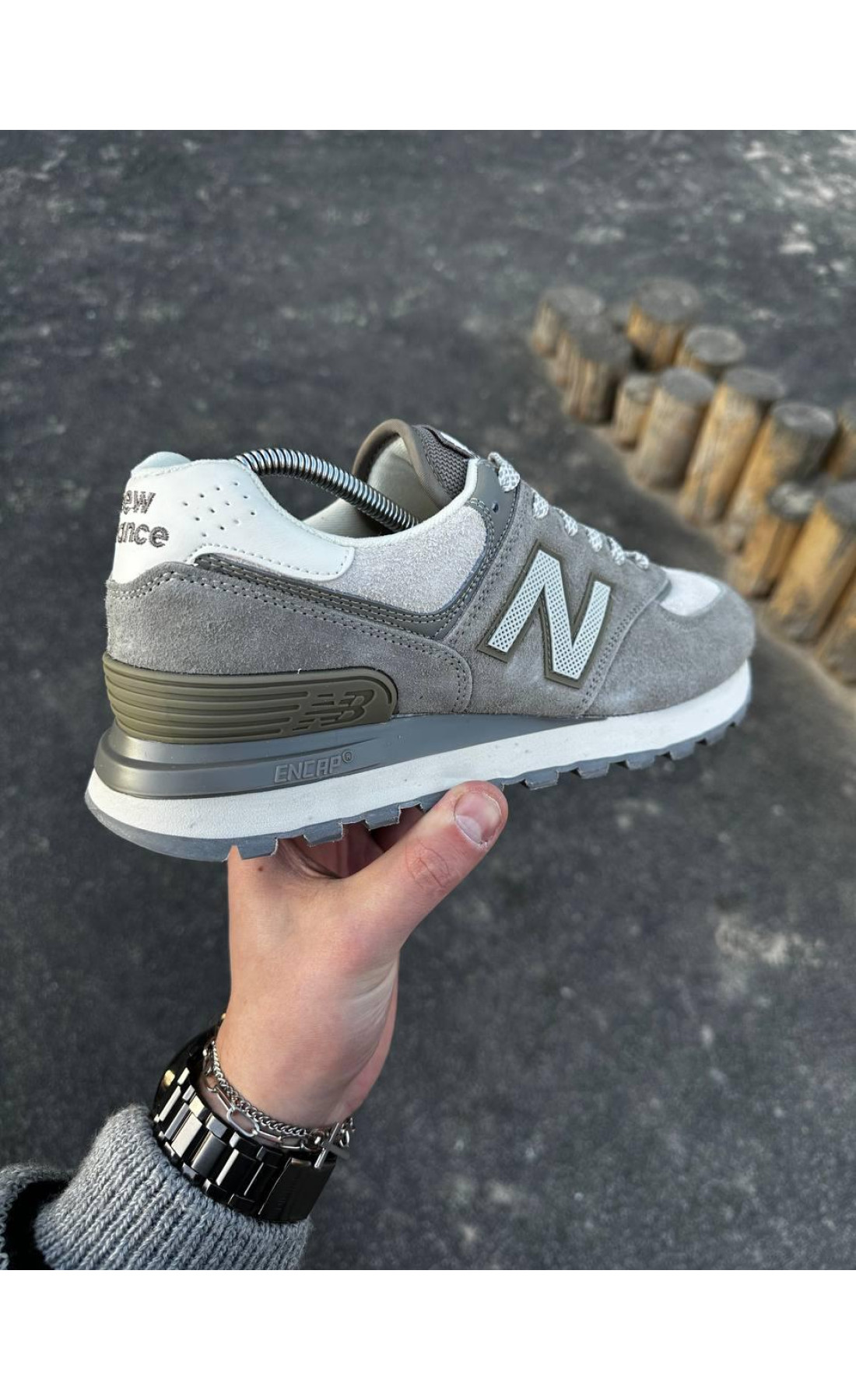 Чоловічі кросівки  Кросівки new balance х stone island (olive) (883-26)