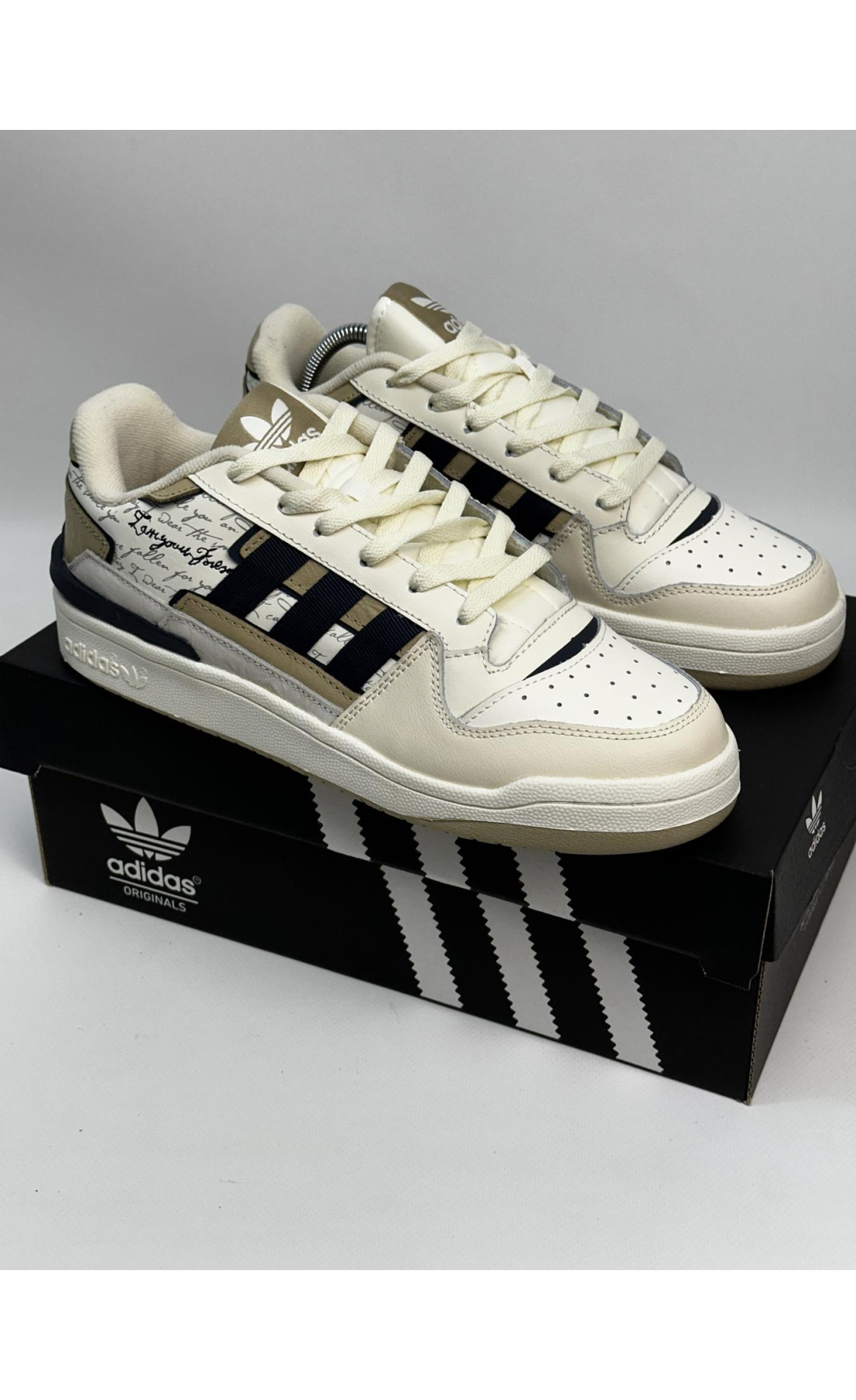 Чоловічі кросівки  Кросівки adidas forum exhibit low . (creamy) (773-27)