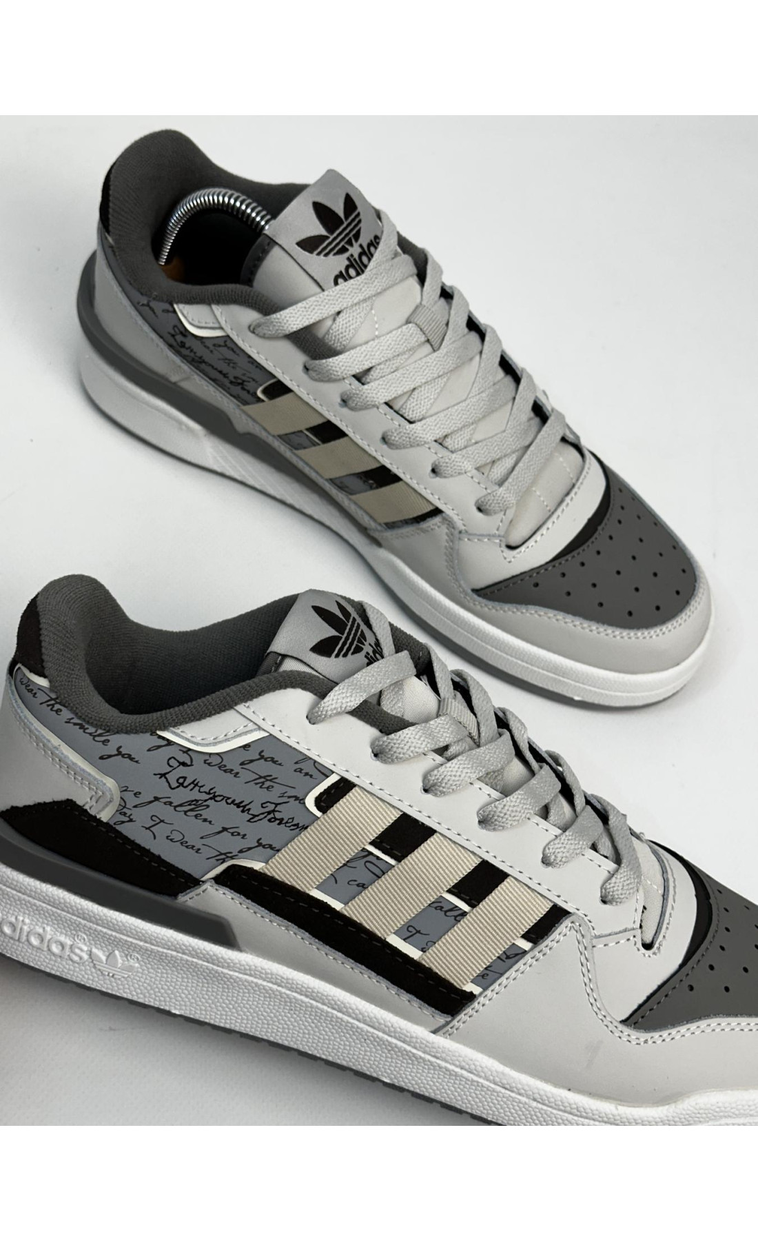 Чоловічі кросівки  Кросівки adidas forum exhibit low . (gray) (773-7)