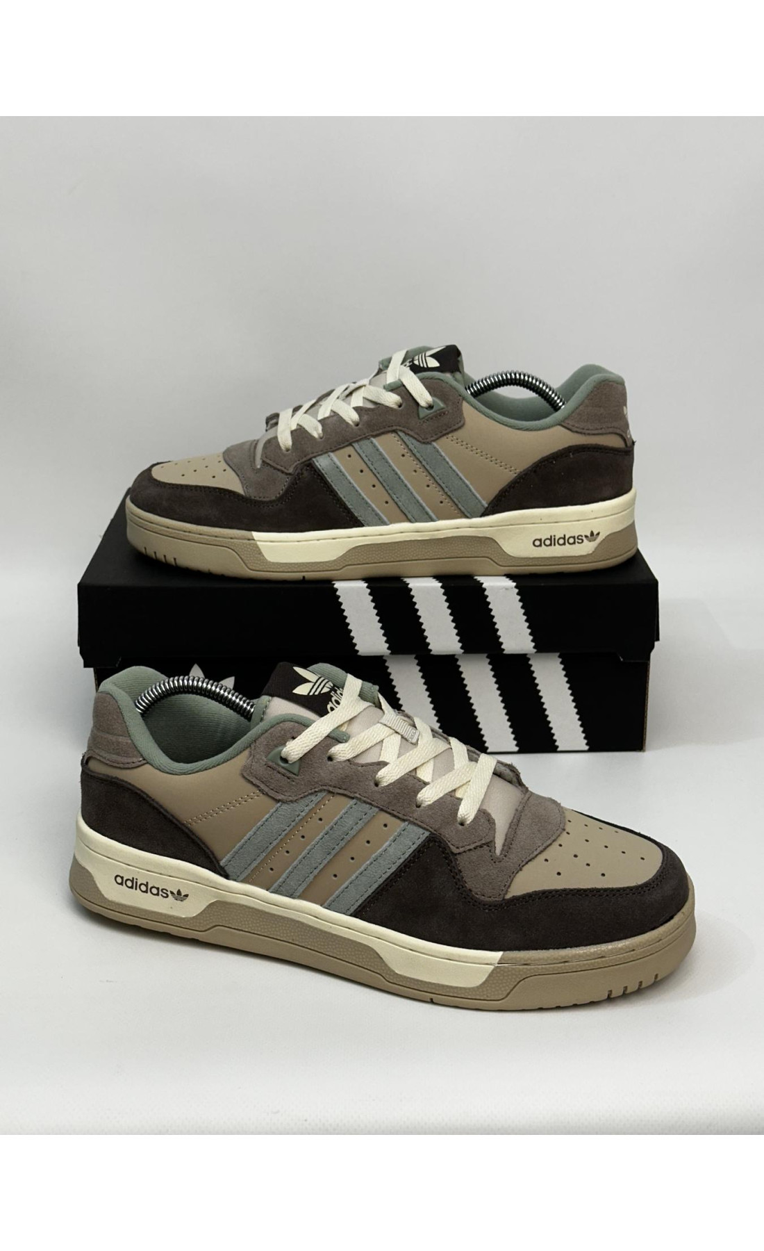 Чоловічі кросівки  Кросівки adidas forum low (creamy brown) (767-28)
