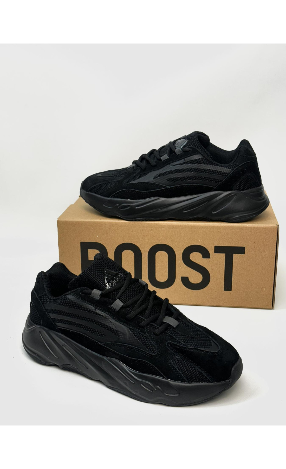 Чоловічі кросівки  Adidas yeezy boost v (all black) (2788-7)