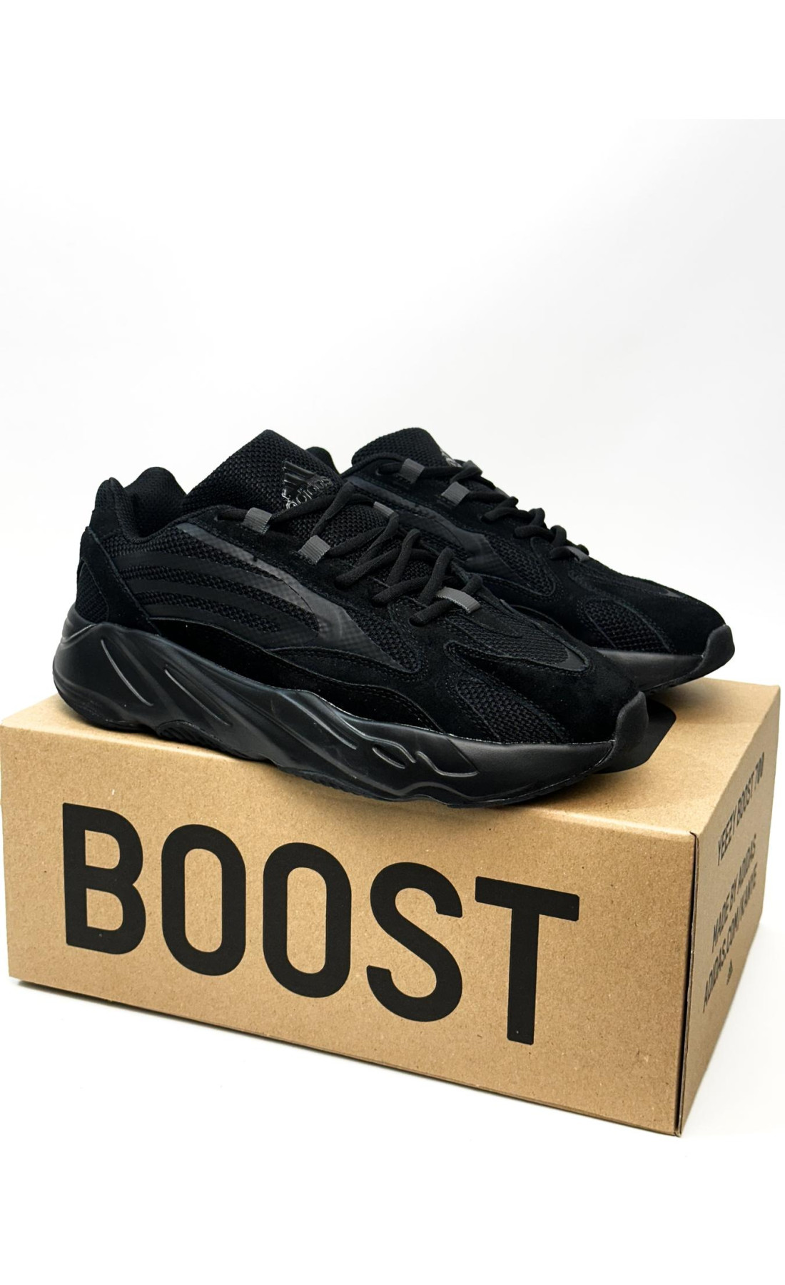 Чоловічі кросівки  Adidas yeezy boost v (all black) (2788-7)