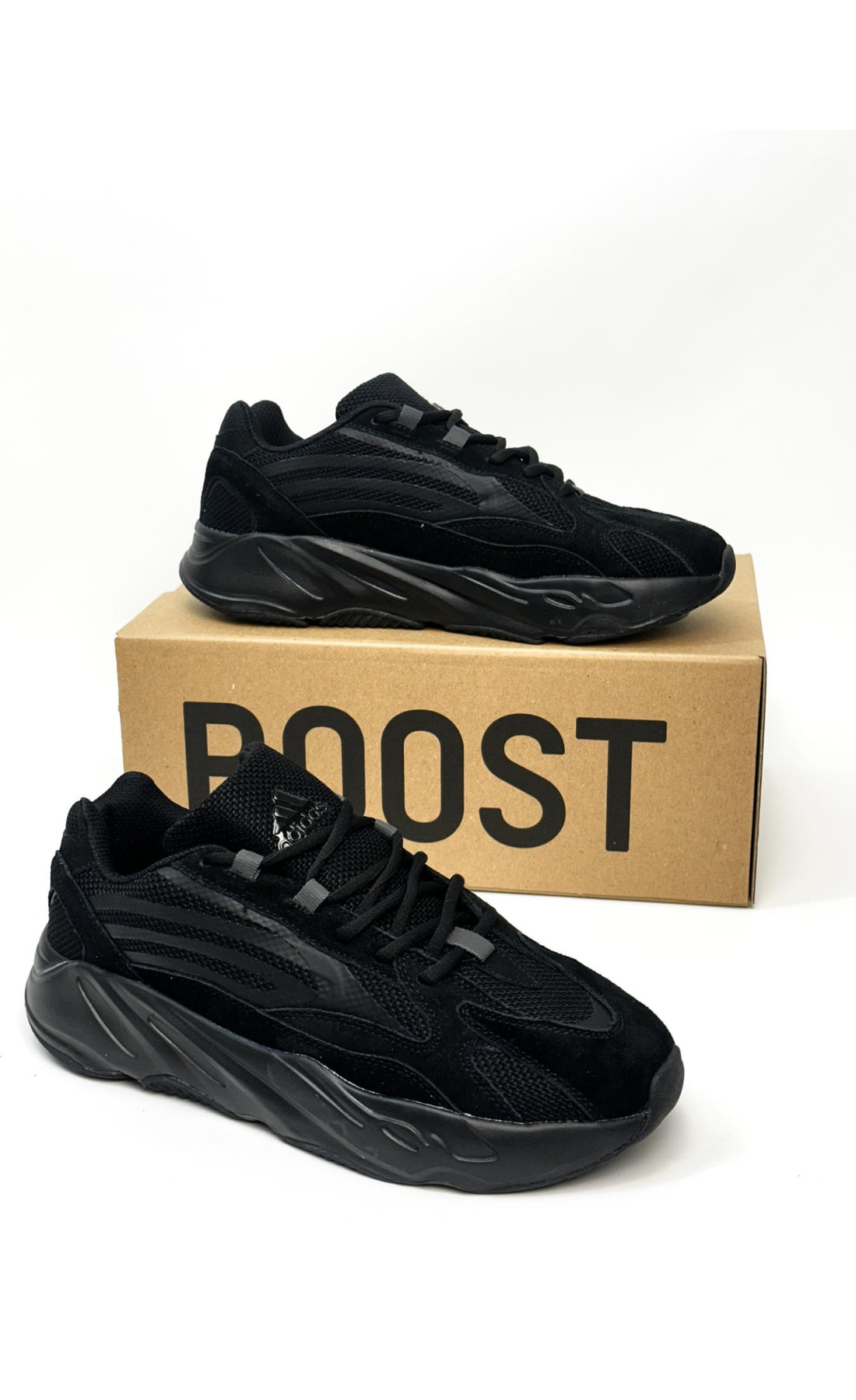 Чоловічі кросівки  Adidas yeezy boost v (all black) (2788-7)