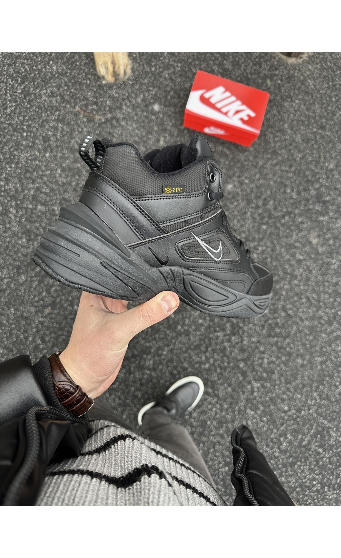 Чоловічі кросівки  Зимові кросівки nike air mk tecno (2640-1)