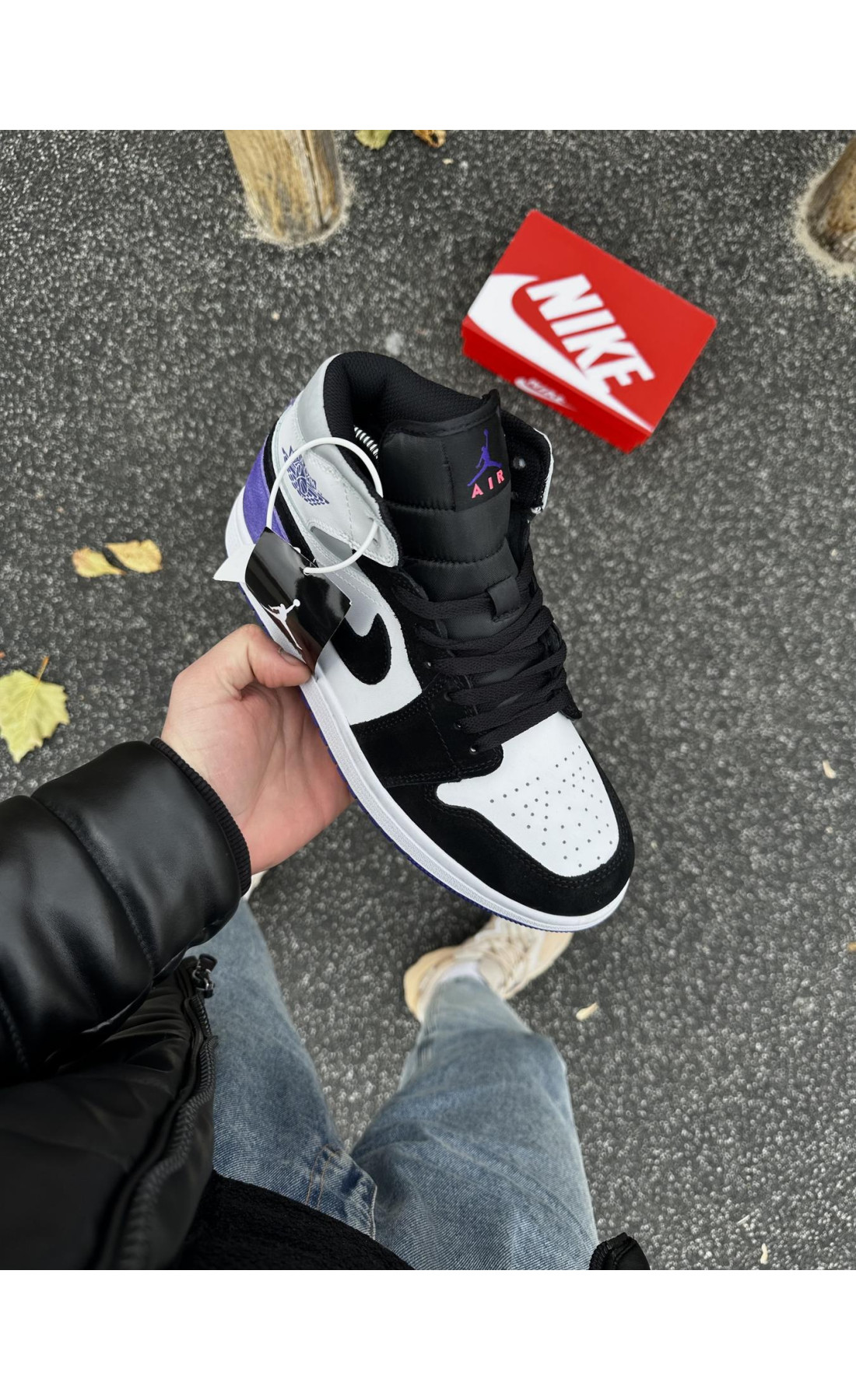 Чоловічі кросівки  Зимові кросівки nike air jordan retro , топ якість (53-5)