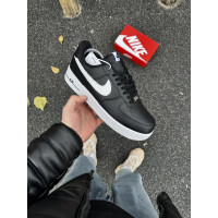 Чоловічі кросівки  Зимові кросівки nike air force, топ якість (чорно-білі) (50-4)