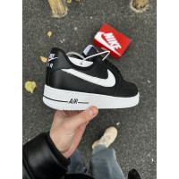 Чоловічі кросівки  Зимові кросівки nike air force, топ якість (чорно-білі) (50-4)