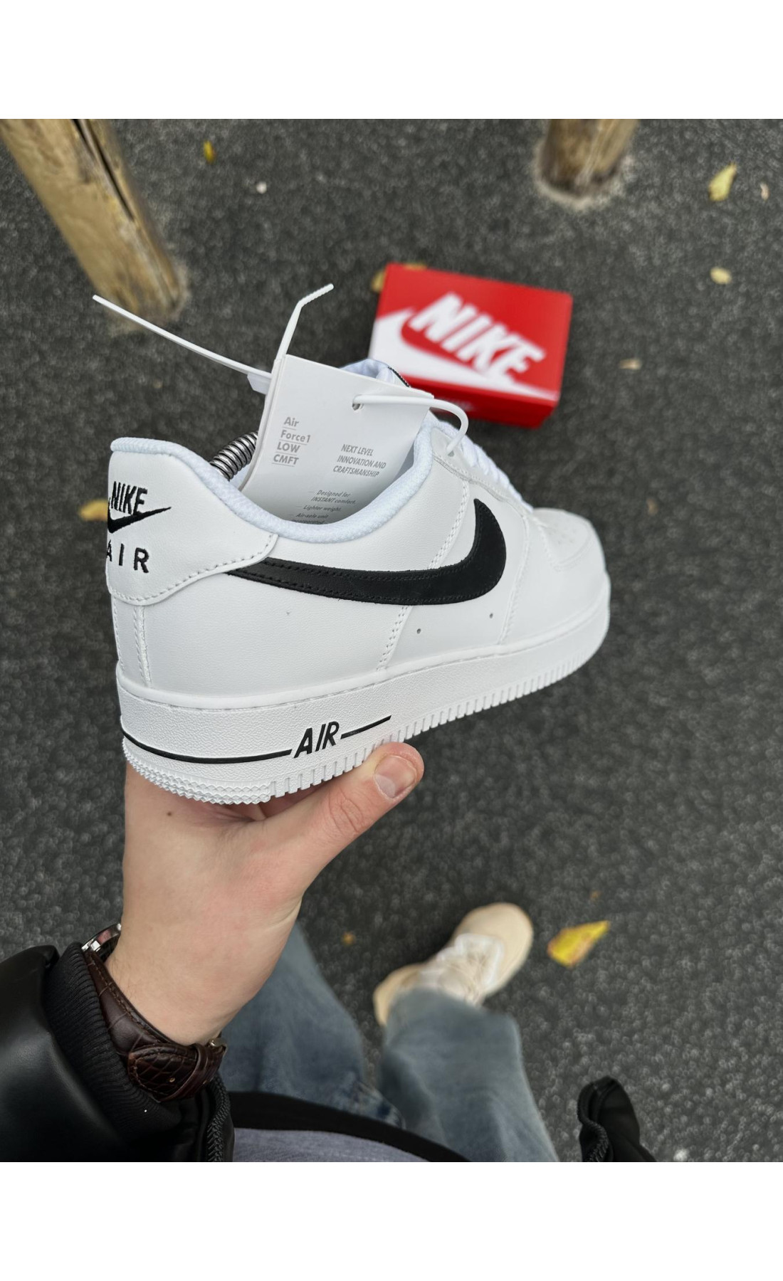 Чоловічі кросівки  Зимові кросівки nike air force, топ якість (low) (50-3)