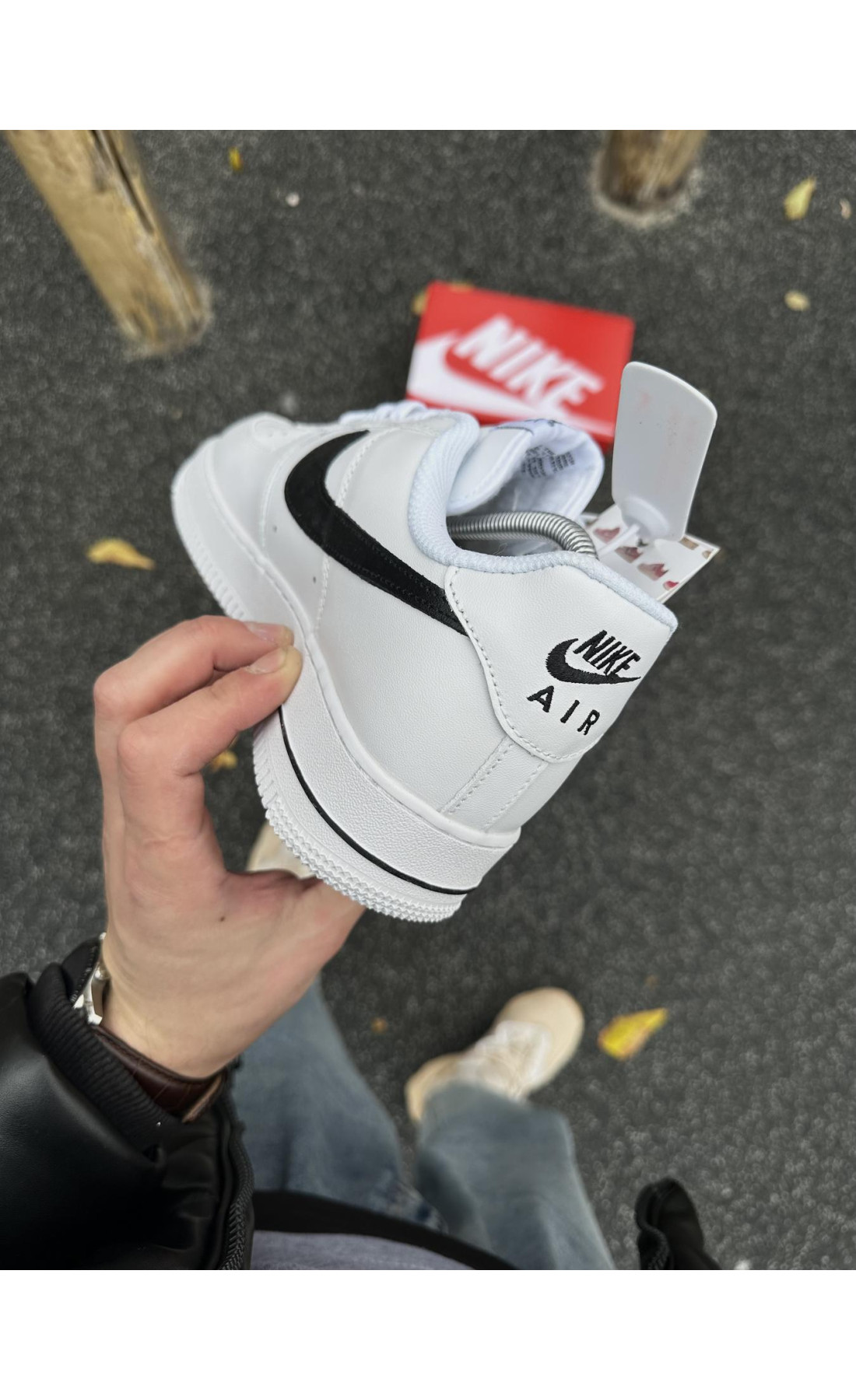 Чоловічі кросівки  Зимові кросівки nike air force, топ якість (low) (50-3)