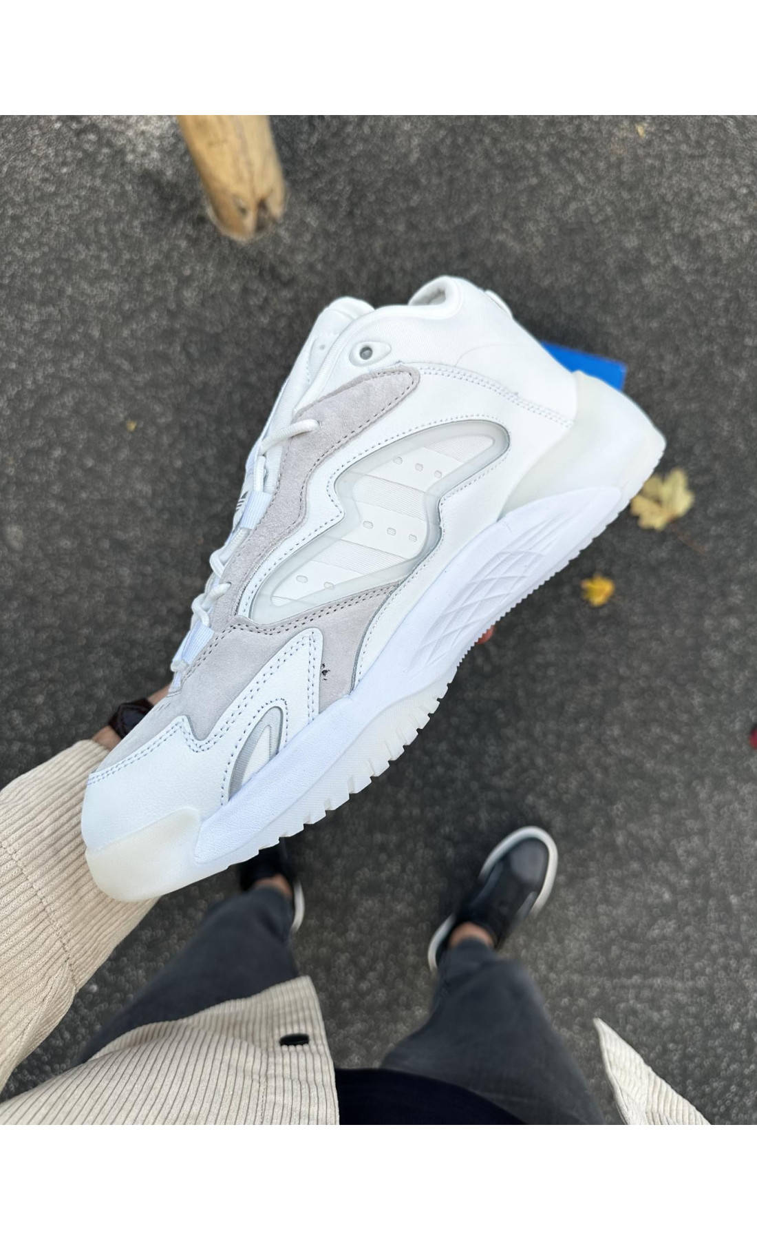 Чоловічі кросівки  Кросівки adidas streetball - (white & gray) (382-8)