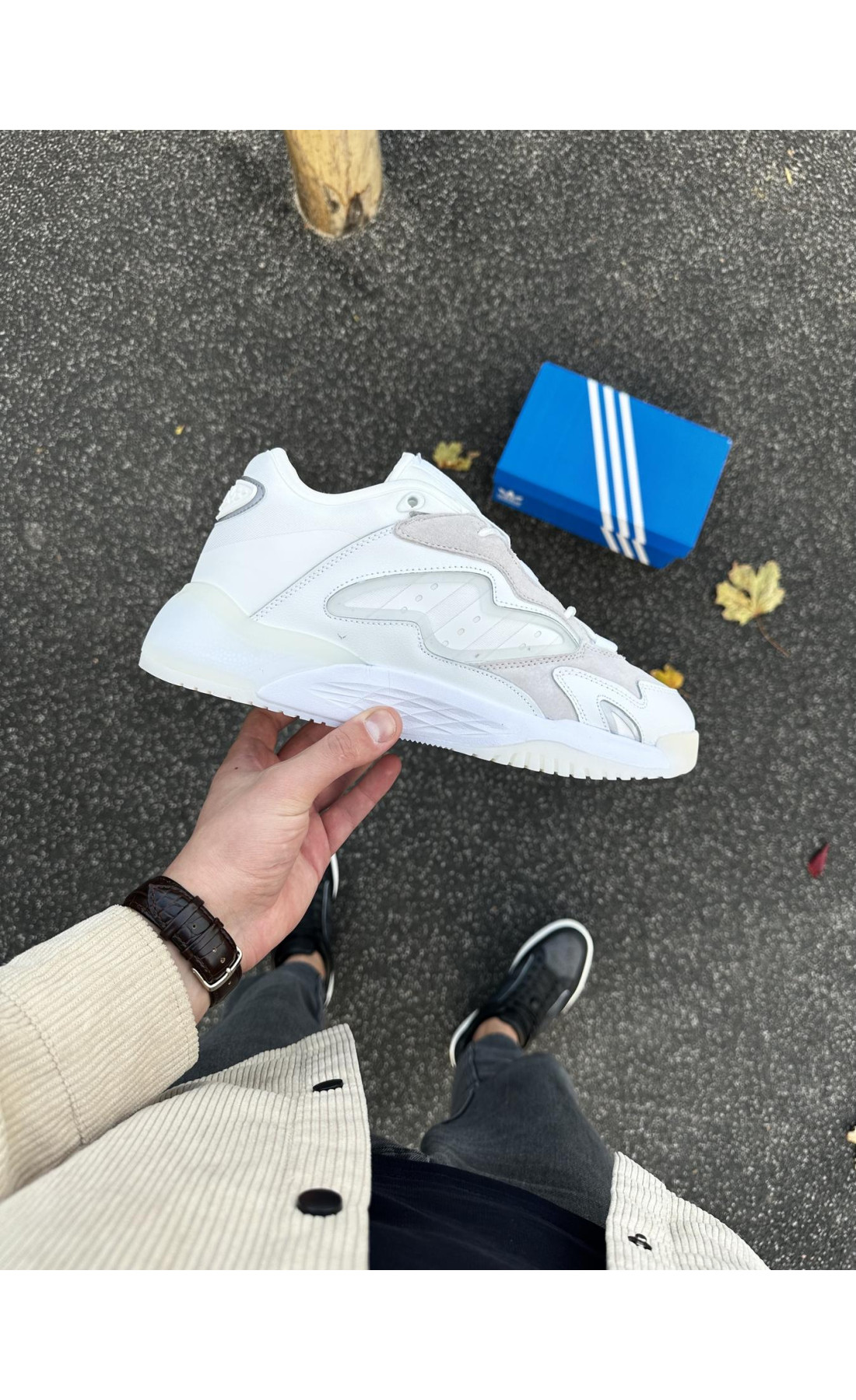 Чоловічі кросівки  Кросівки adidas streetball - (white & gray) (382-8)