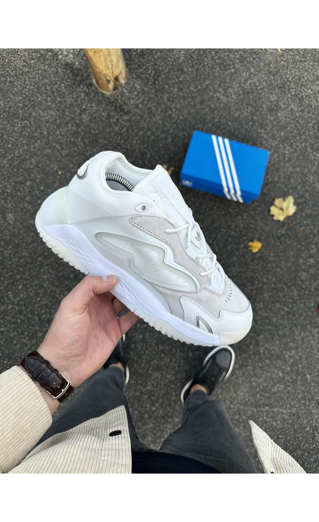 Чоловічі кросівки  Кросівки adidas streetball - (white & gray) (382-8)