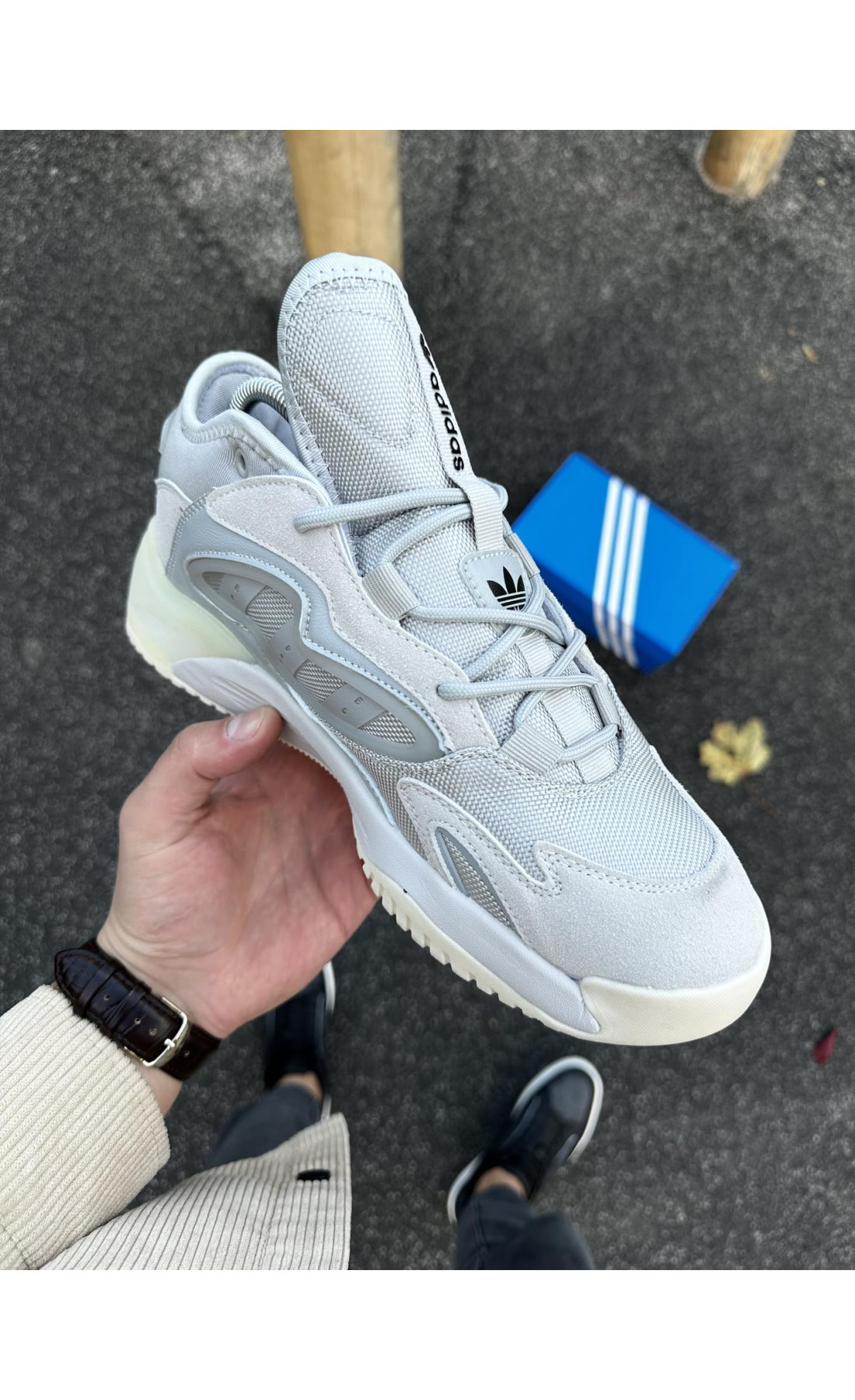 Чоловічі кросівки  Кросівки adidas streetball - (світло сірі) (252-10)