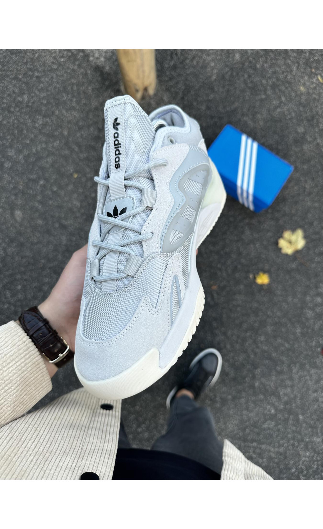 Чоловічі кросівки  Кросівки adidas streetball - (світло сірі) (252-10)