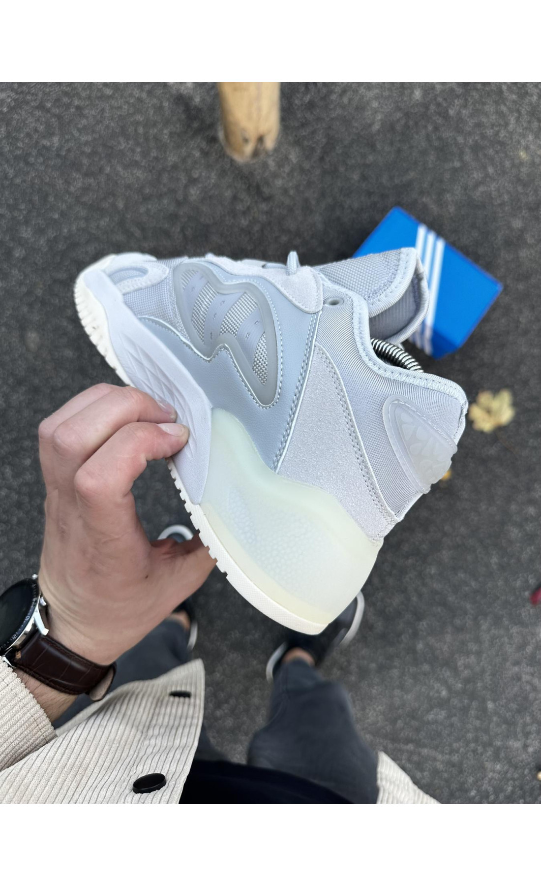 Чоловічі кросівки  Кросівки adidas streetball - (світло сірі) (252-10)