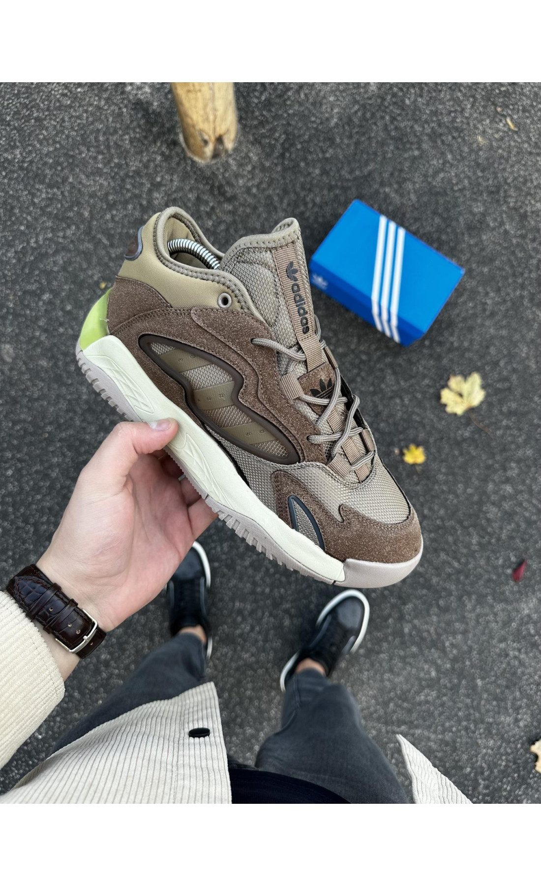 Чоловічі кросівки  Кросівки adidas streetball - (brown) (252-9)