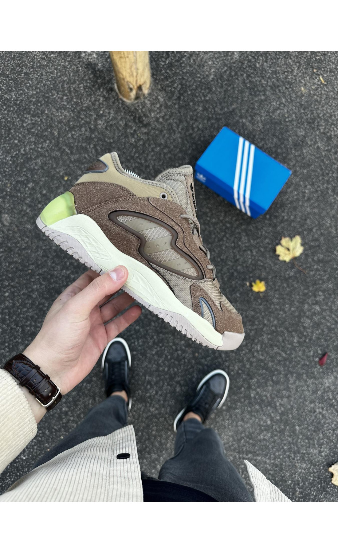 Чоловічі кросівки  Кросівки adidas streetball - (brown) (252-9)