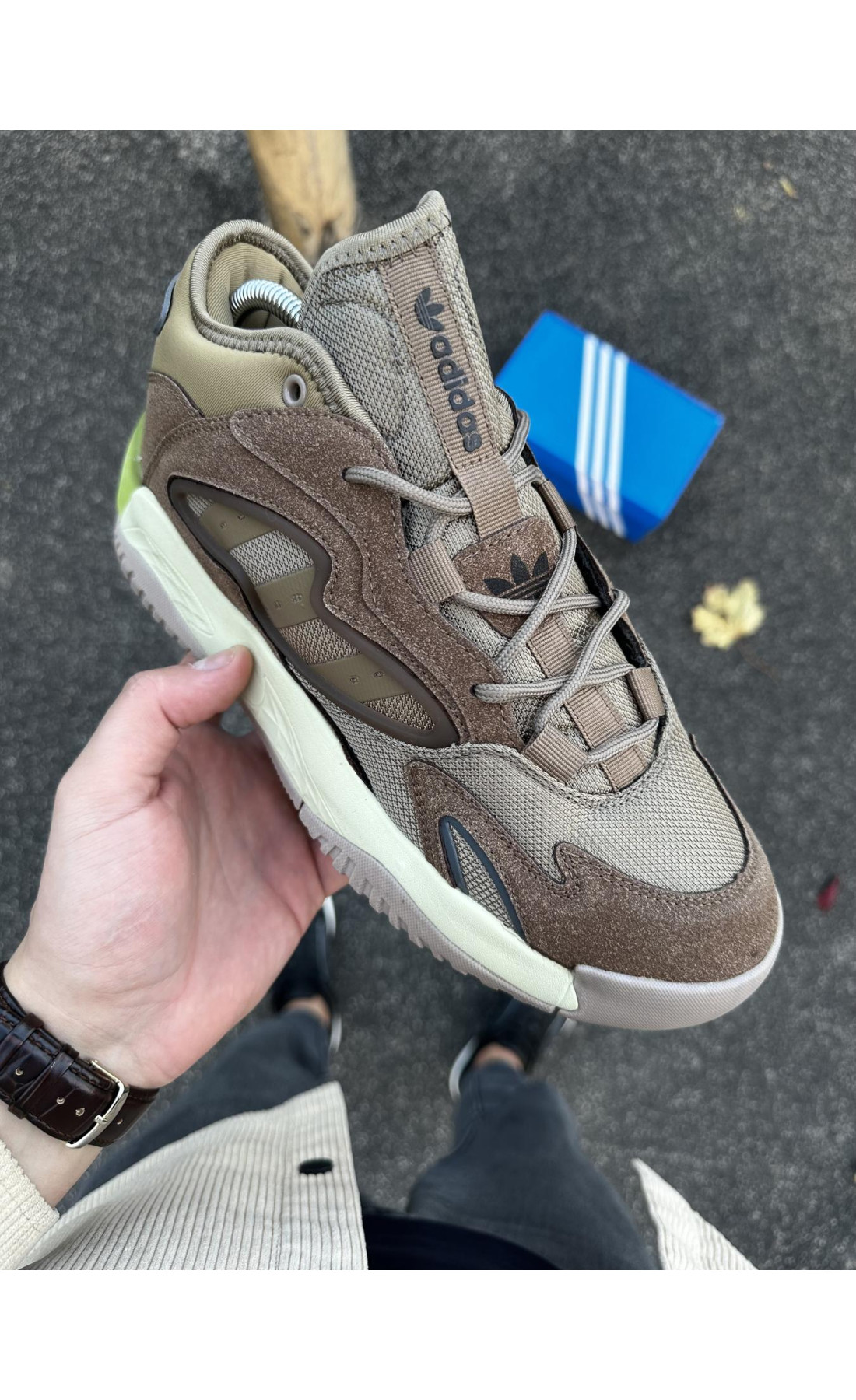 Чоловічі кросівки  Кросівки adidas streetball - (brown) (252-9)