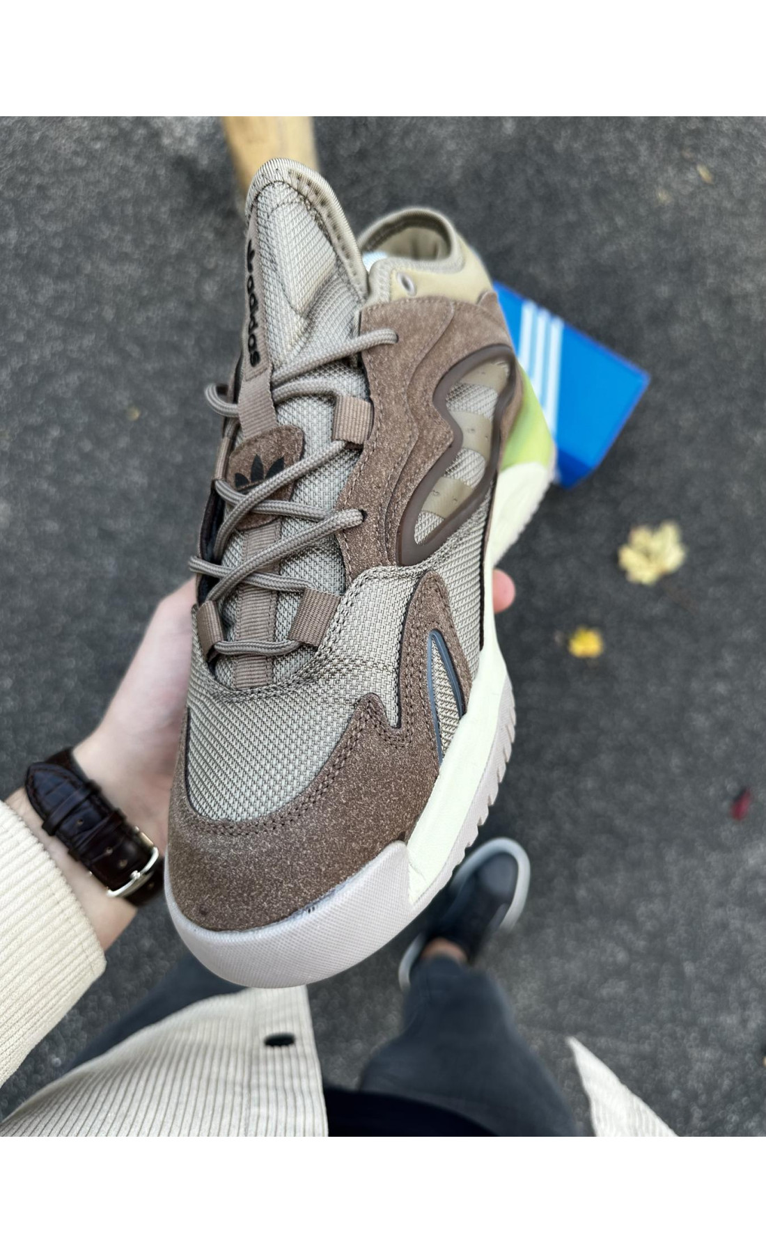 Чоловічі кросівки  Кросівки adidas streetball - (brown) (252-9)