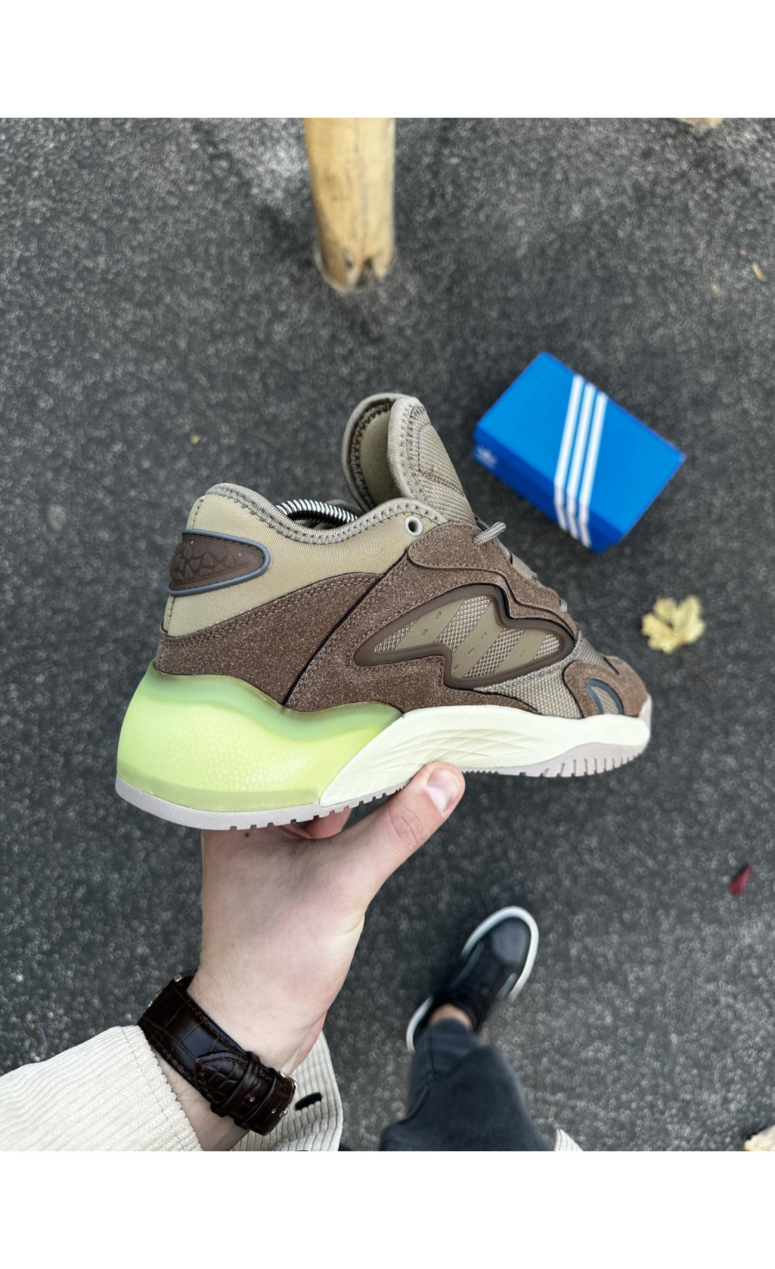 Чоловічі кросівки  Кросівки adidas streetball - (brown) (252-9)