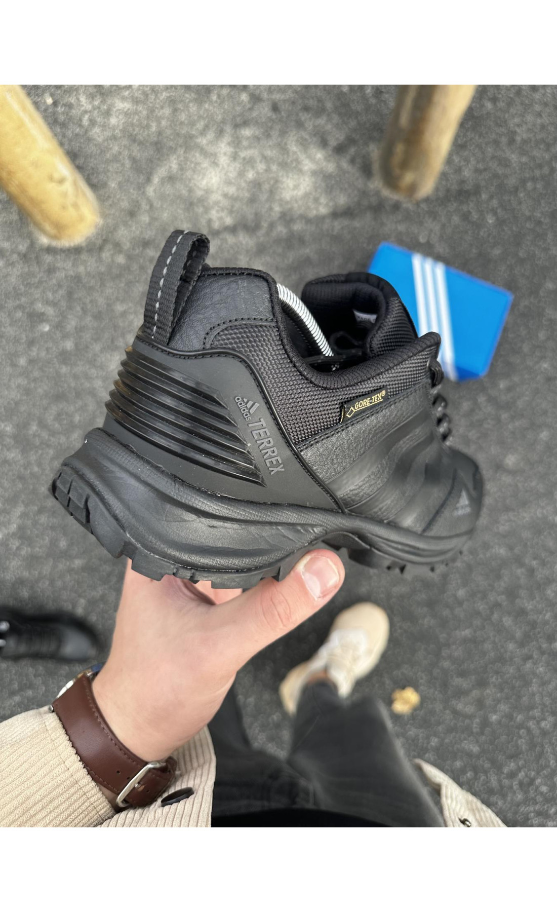 Чоловічі кросівки  Кросівки adidas terrex gore-tex (шкіряні) (3065-1)