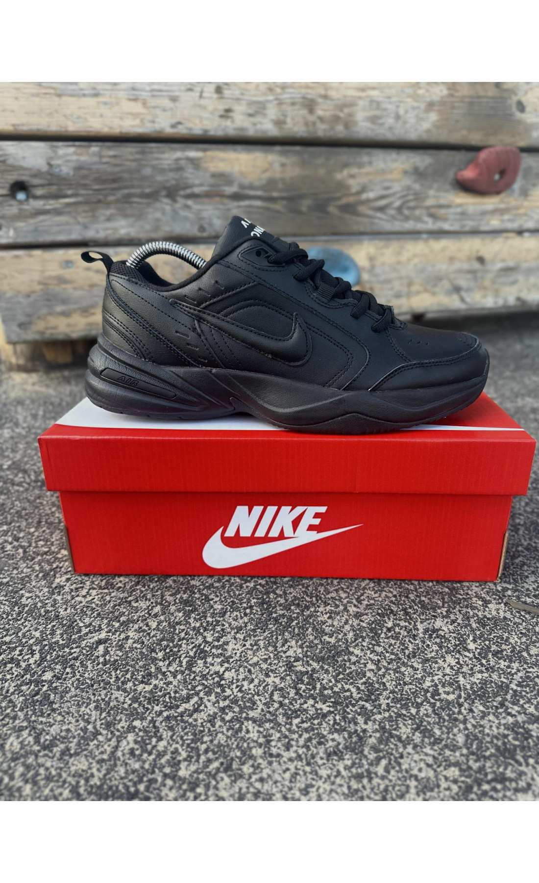 Чоловічі кросівки  Кросівки nike air monarch (all black) (5409-6)