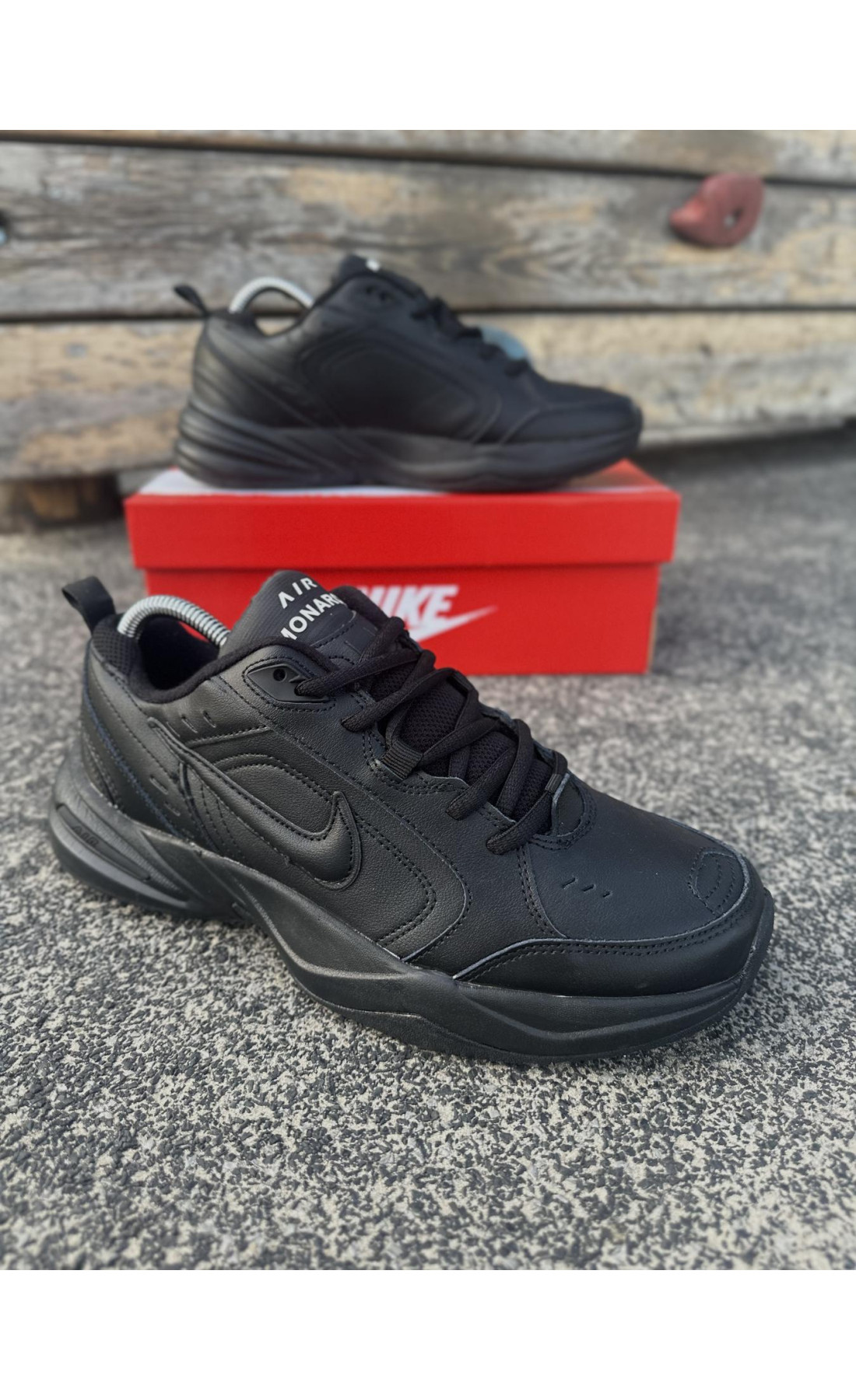 Чоловічі кросівки  Кросівки nike air monarch (all black) (5409-6)