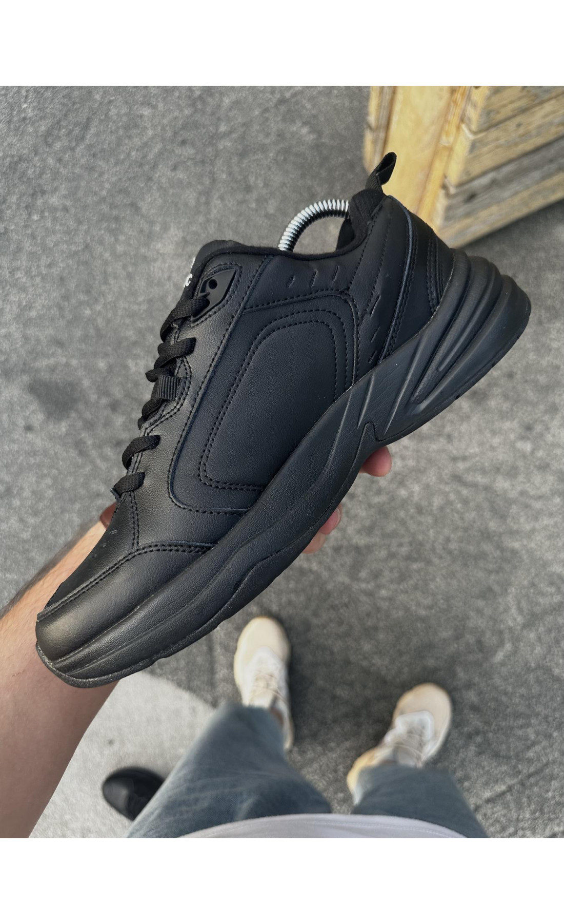 Чоловічі кросівки  Кросівки nike air monarch (all black) (5409-6)