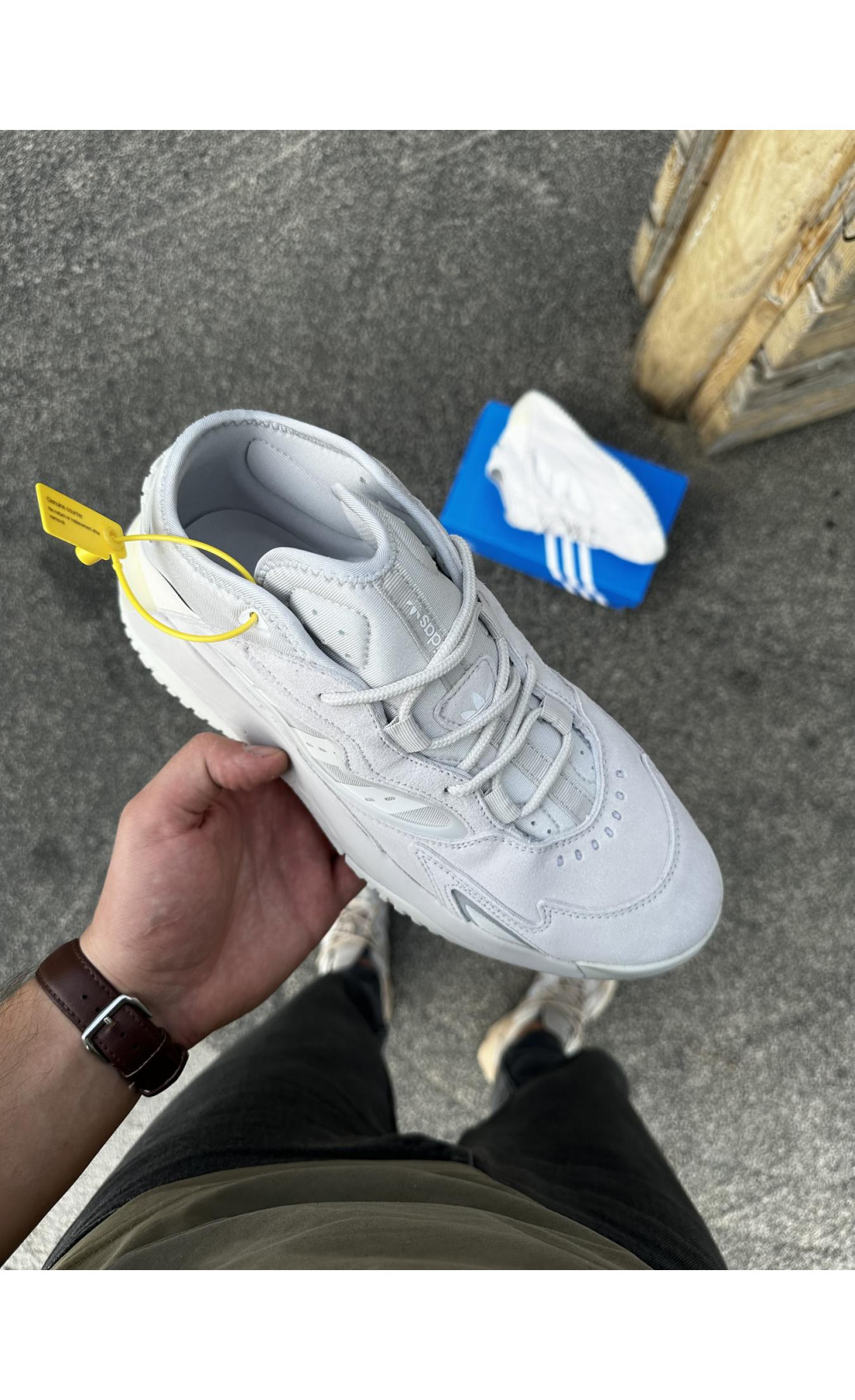 Чоловічі кросівки  Кросівки adidas streetball - (light gray) (3055-4)