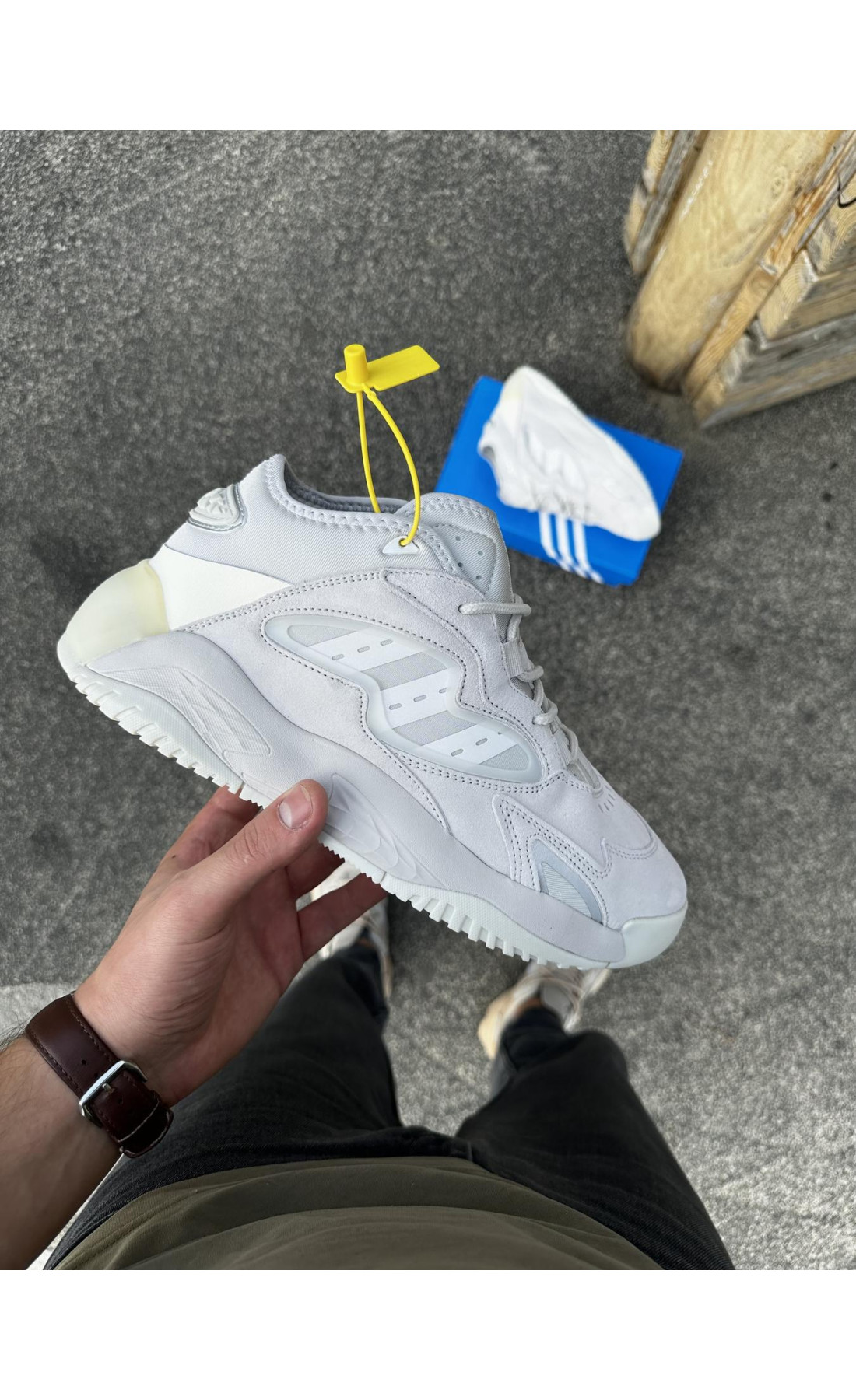 Чоловічі кросівки  Кросівки adidas streetball - (light gray) (3055-4)