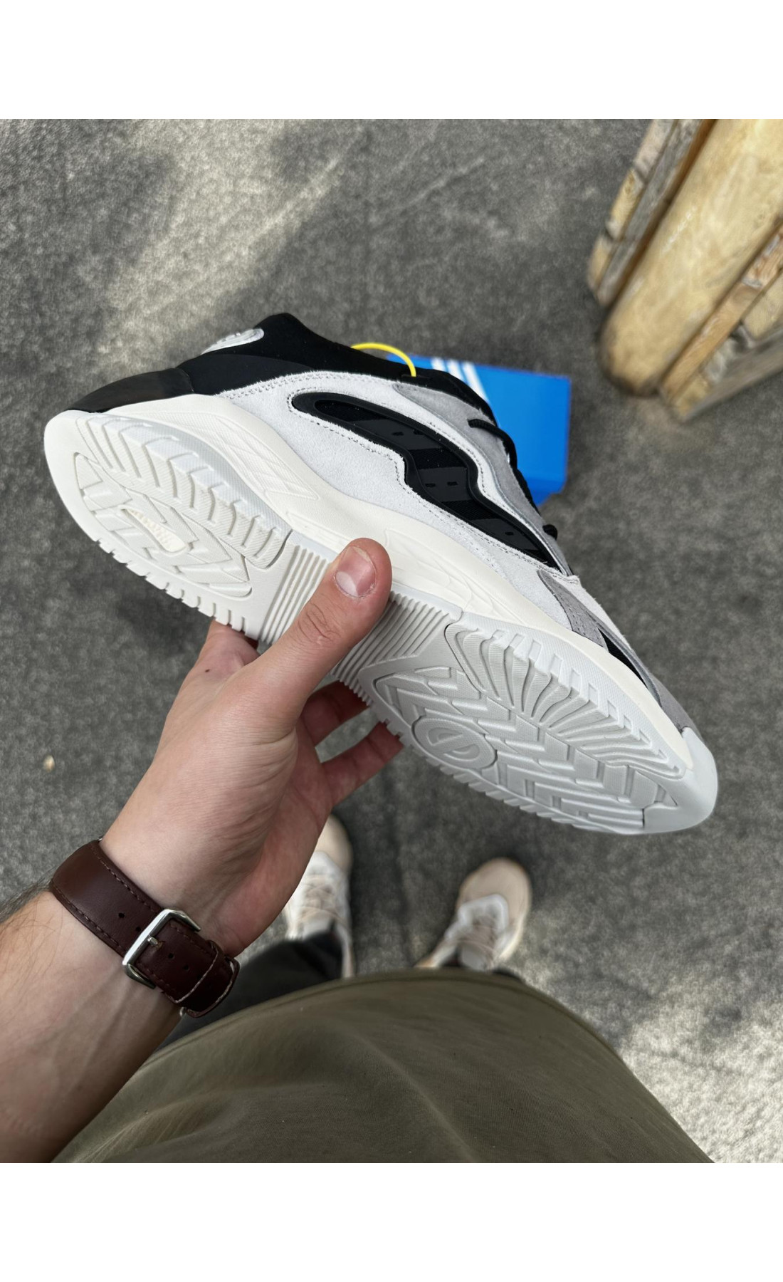 Чоловічі кросівки  Кросівки adidas streetball - (black / gray) (3055-2)