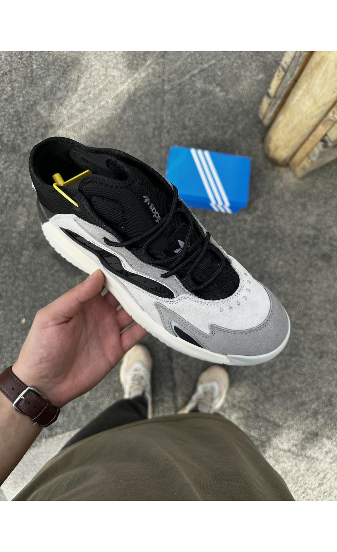 Чоловічі кросівки  Кросівки adidas streetball - (black / gray) (3055-2)